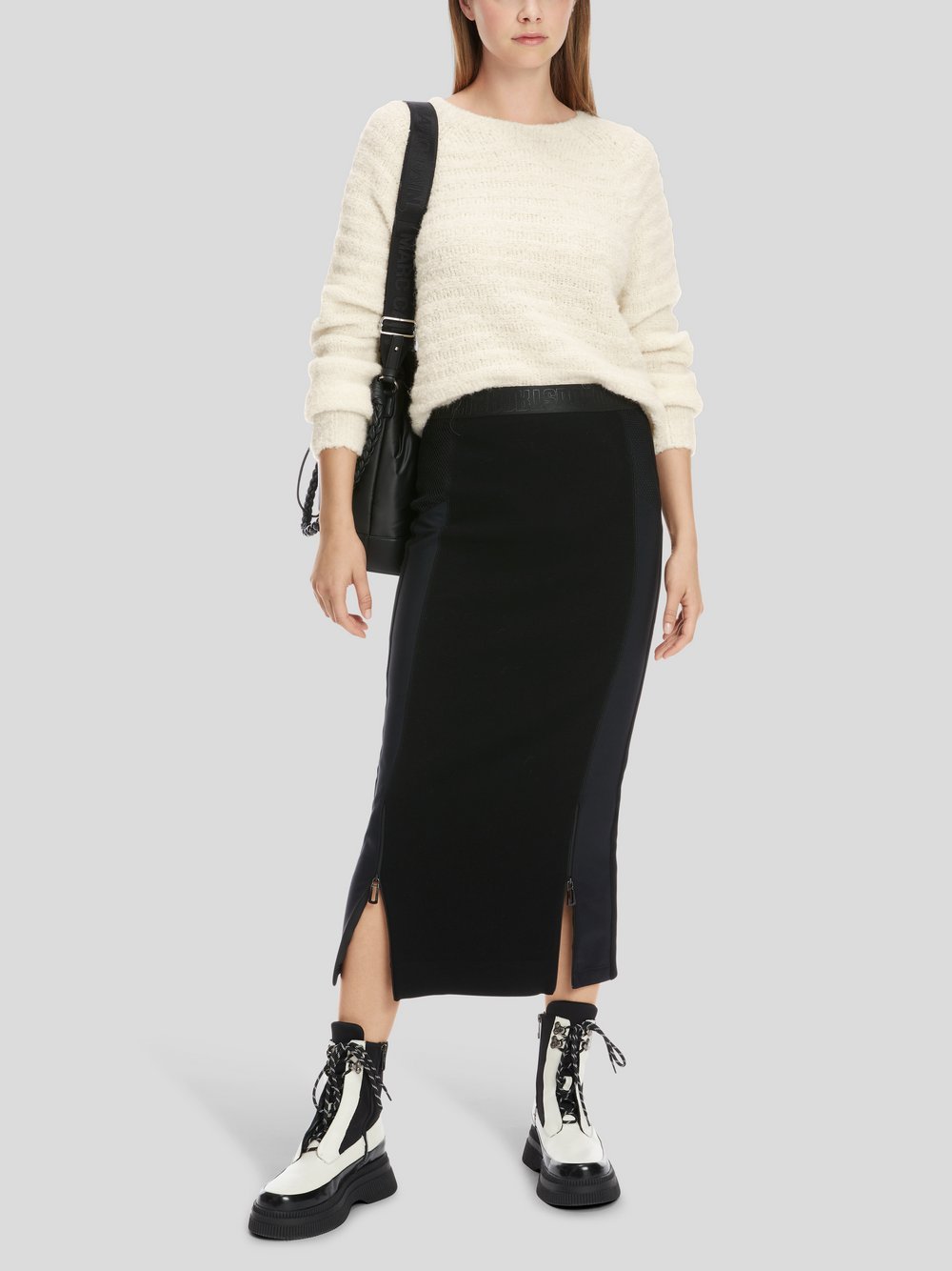 Marc Cain Pullover Damen weiß strukturiert, 42