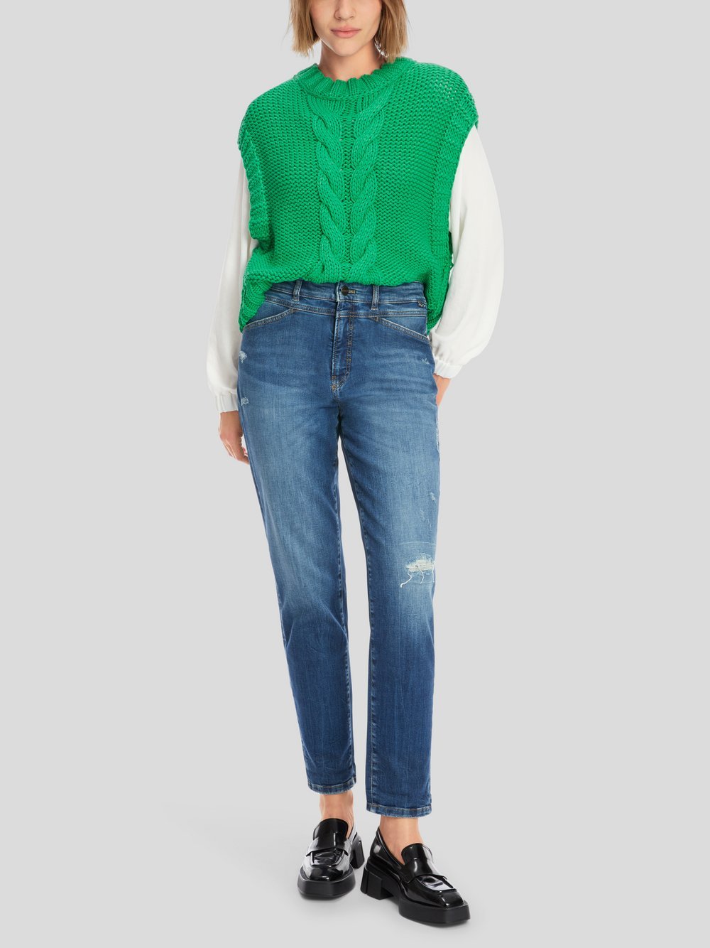 Marc Cain Jeans Damen Baumwolle blau, 40