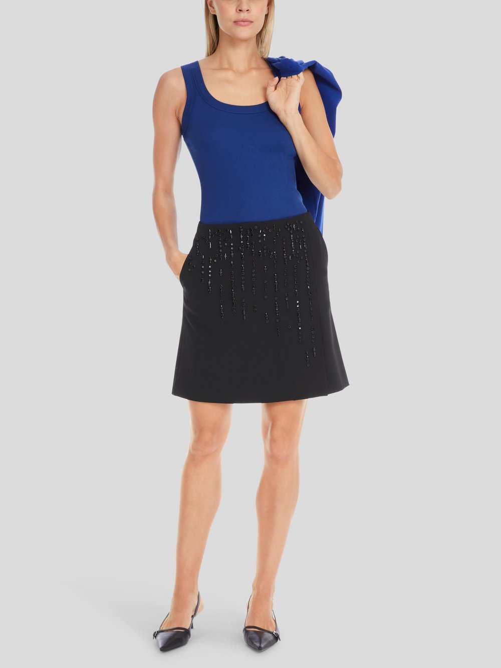 Marc Cain Top Damen Baumwolle blau, 34