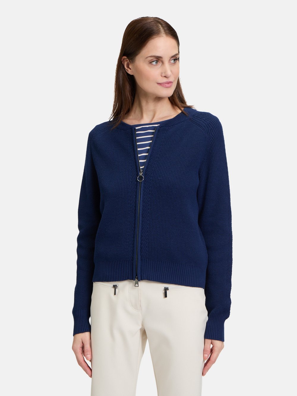 Betty Barclay Feinstrickjacke Damen Baumwolle blau, 46