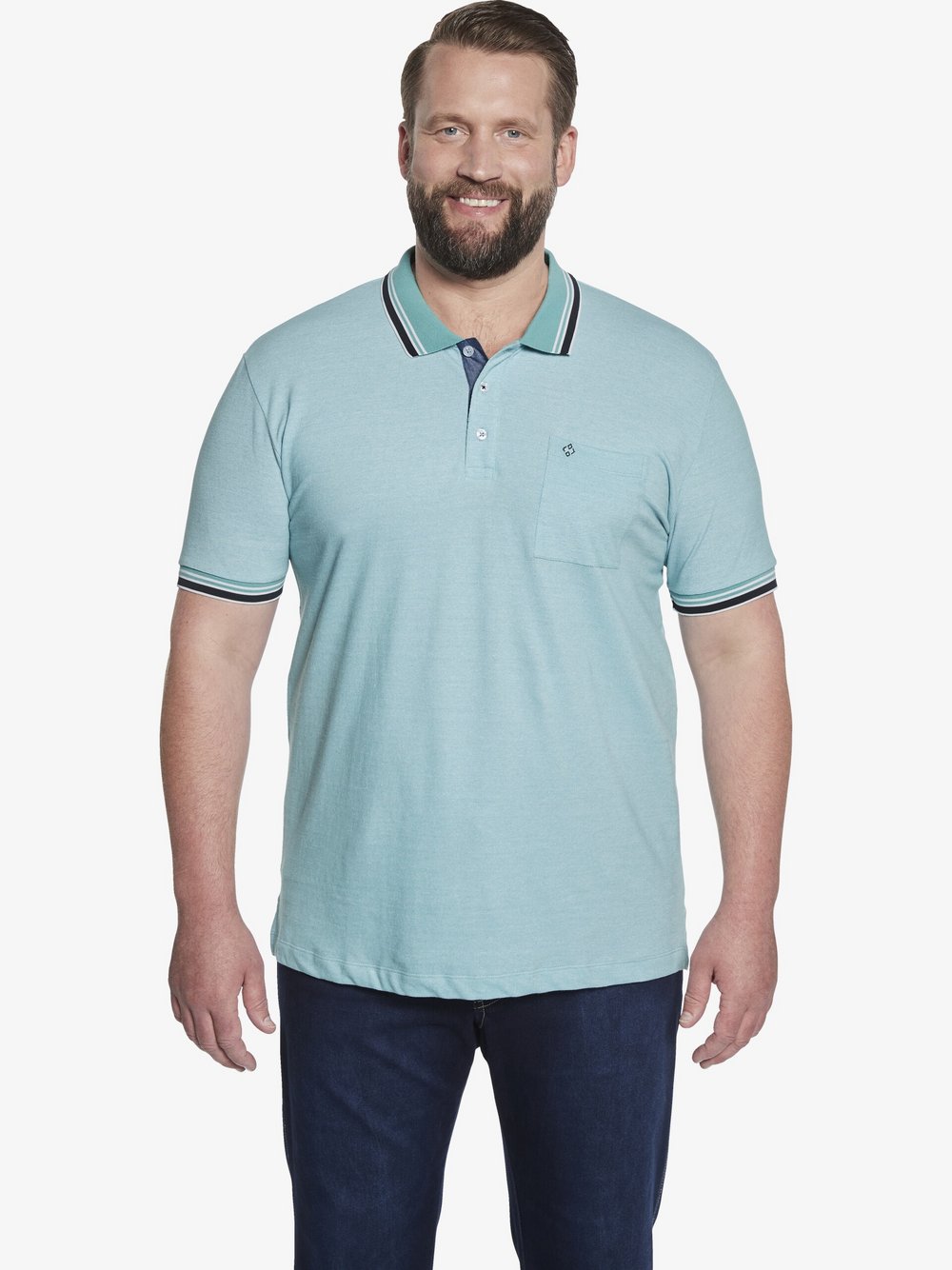 Charles Colby Poloshirt Herren Baumwolle mehrfarbig, XXXXL