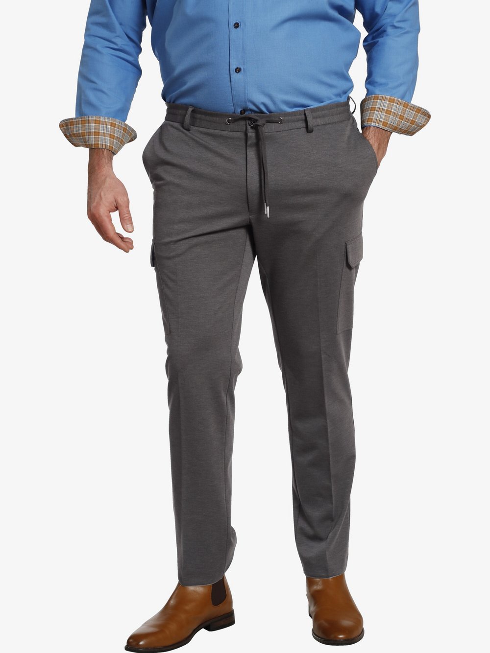 Charles Colby Cargohose Herren grau, 40-34