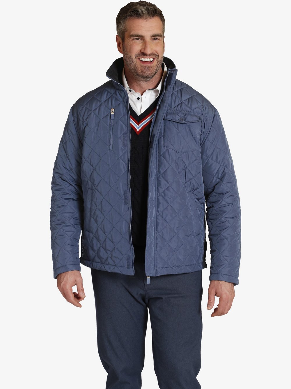 Charles Colby Steppjacke Herren blau, 54