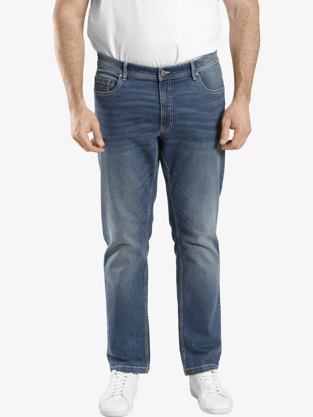 Charles Colby Tiefbundjeans Herren Baumwolle blau, 42-32