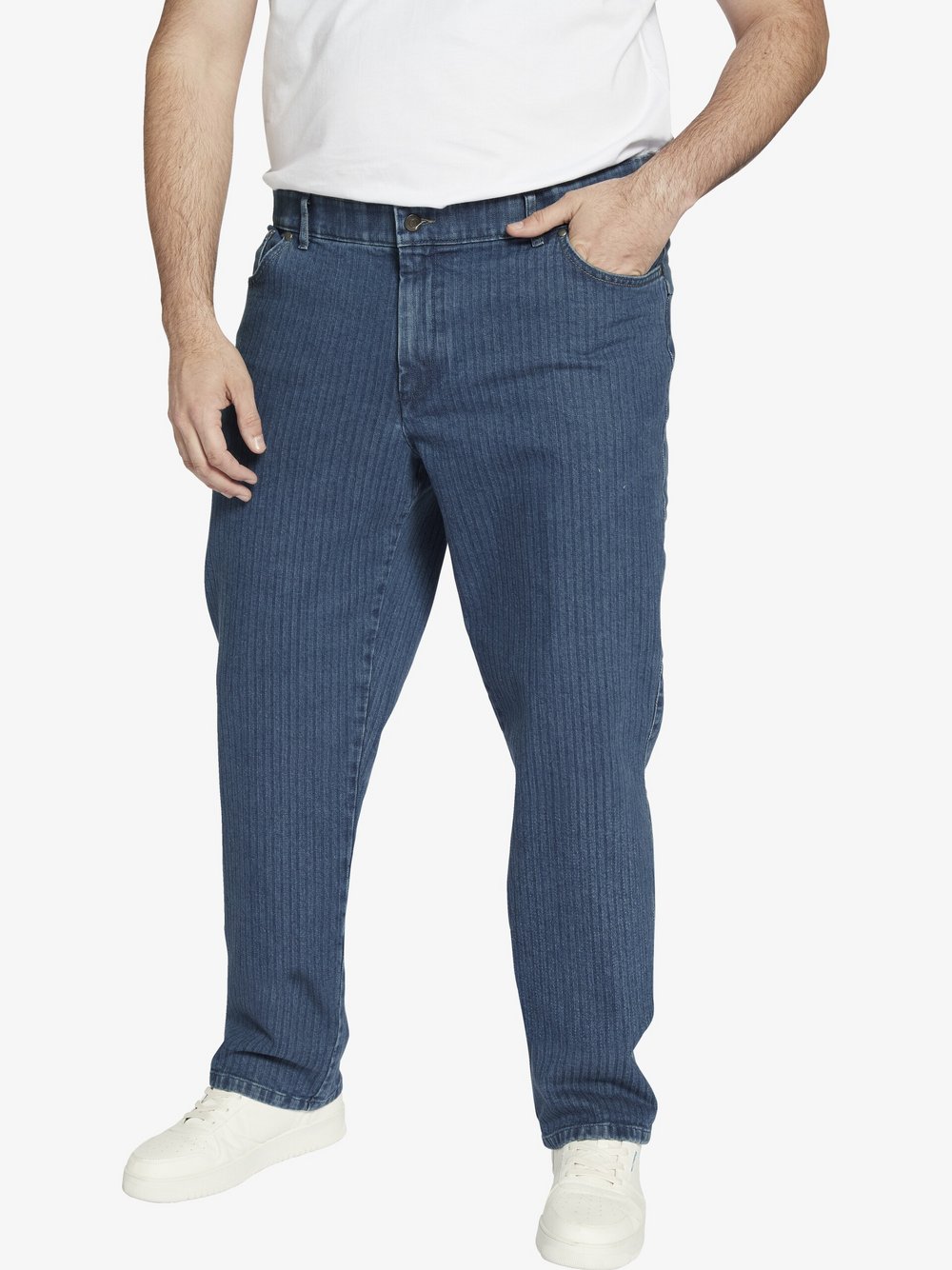 Charles Colby Tiefbundjeans Herren Baumwolle blau, 42-32