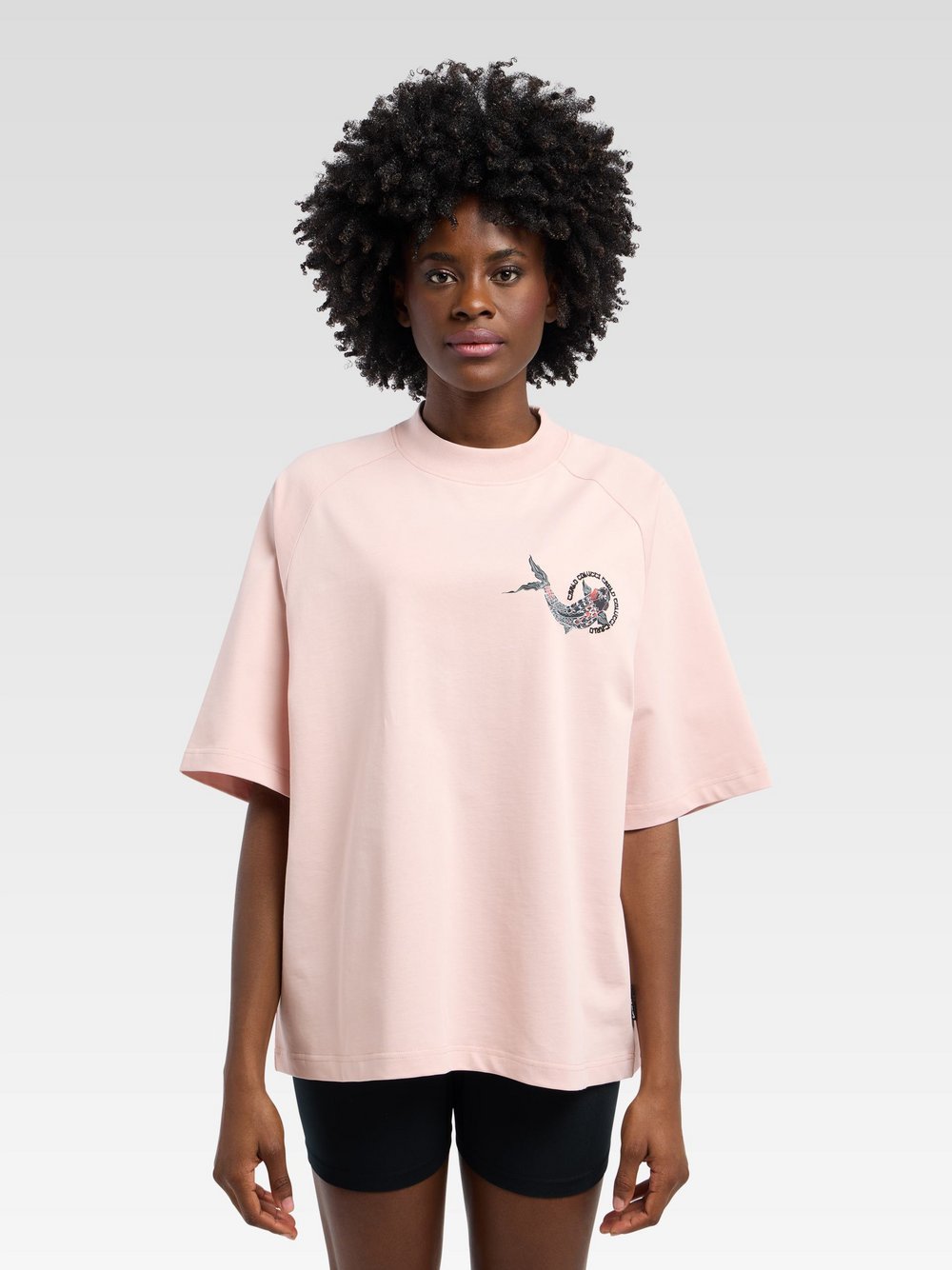 Carlo Colucci T-Shirt Damen Baumwolle rosa bedruckt, S