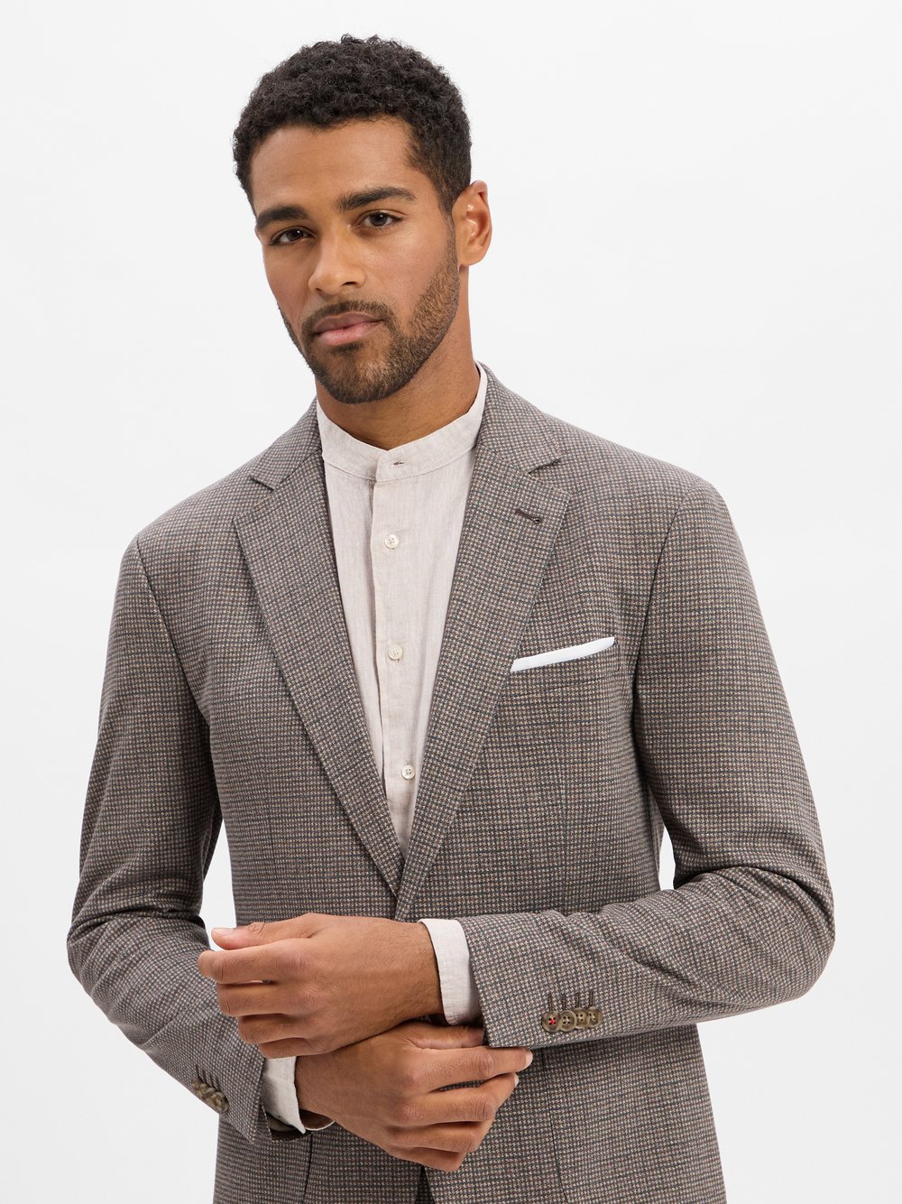 Cinque Baukasten-Sakko Herren Regular Fit braun kariert, 106