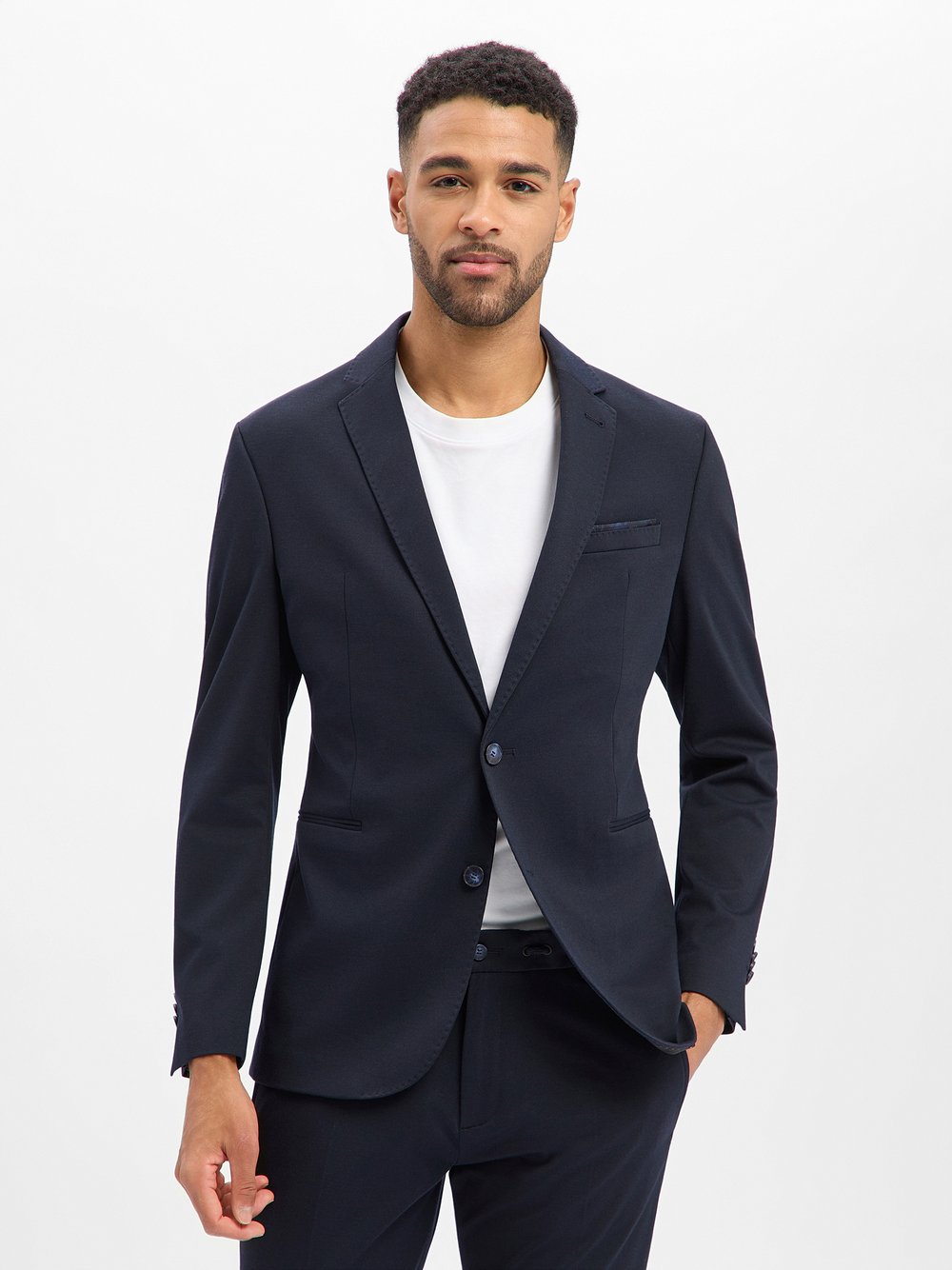 Cinque Baukasten-Sakko Herren Slim Fit blau, 46