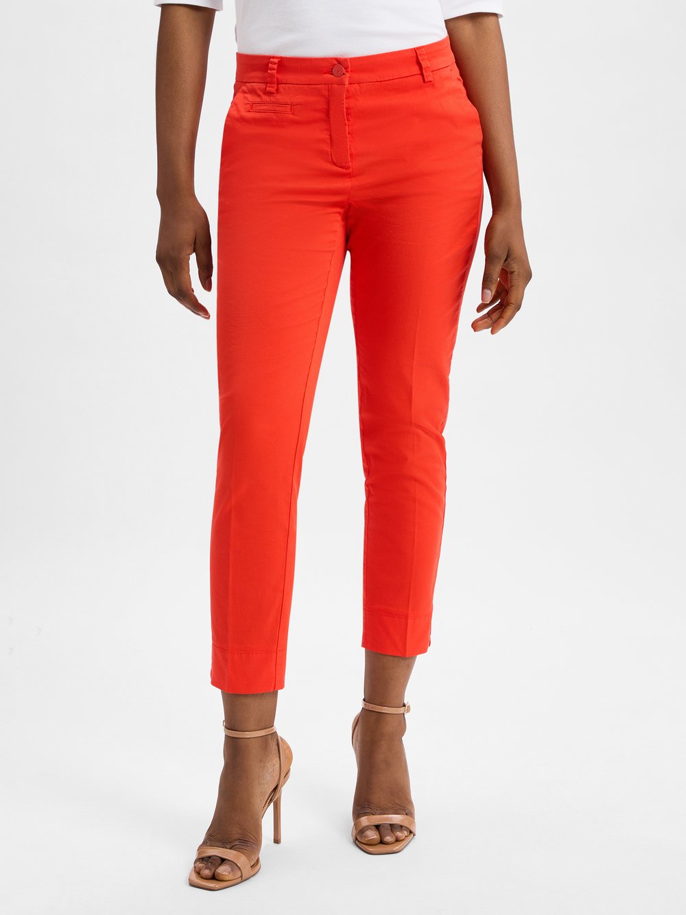 Cambio Hose Damen Baumwolle orange, 34