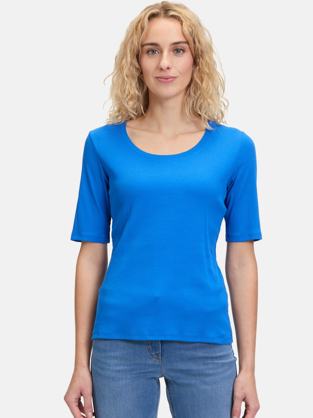 Betty Barclay Basic Shirt Damen Baumwolle blau, 38