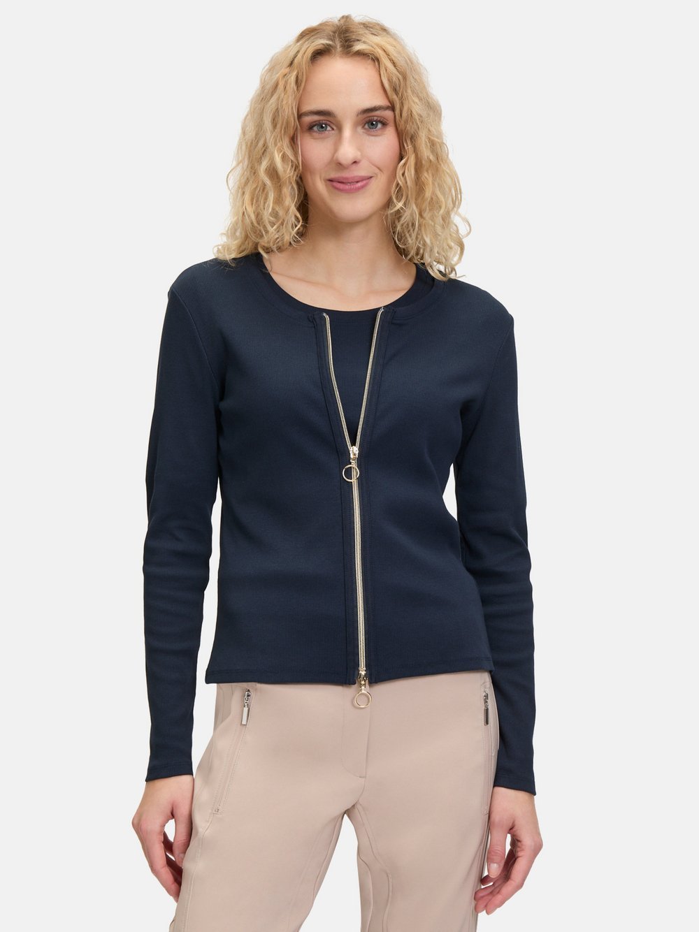 Betty Barclay Shirtjacke Damen Baumwolle blau, 46