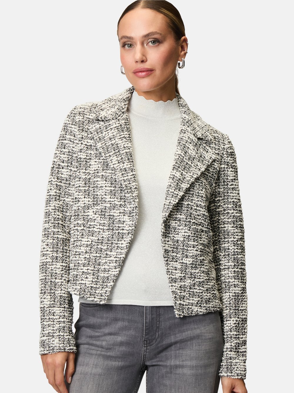 zero Blazer Damen grau gemustert, 38