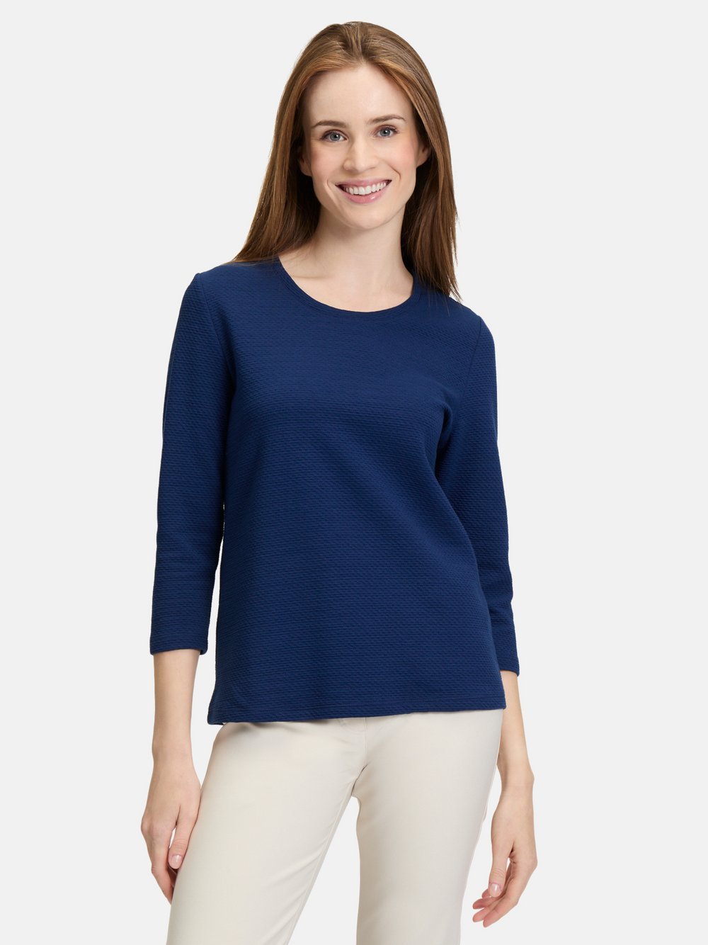 Betty Barclay Casual-Shirt Damen Baumwolle blau, 38