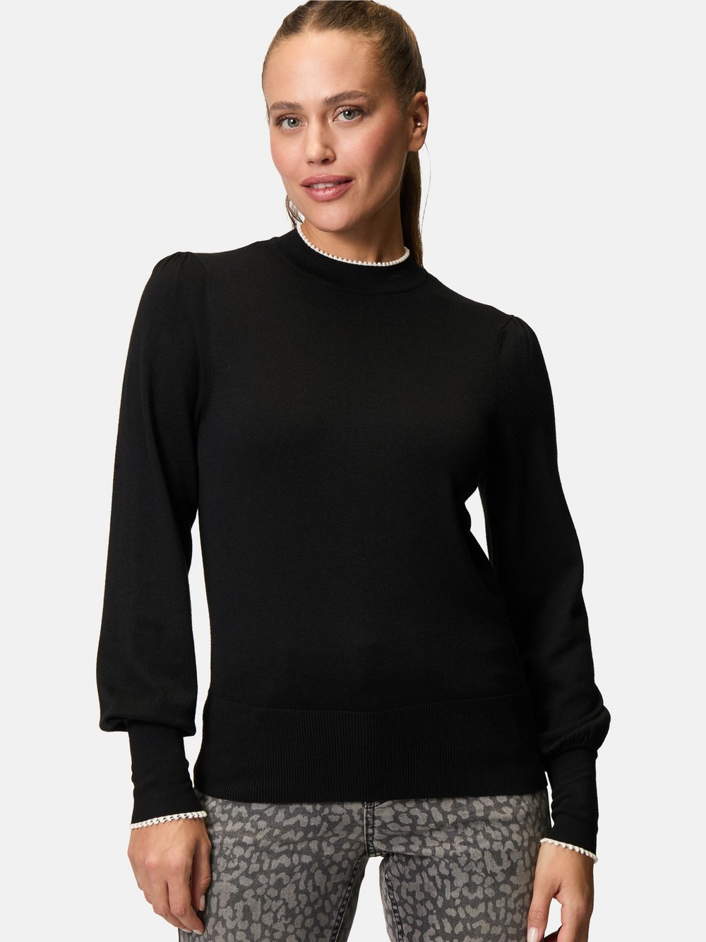 zero Pullover Damen Viskose schwarz, 44