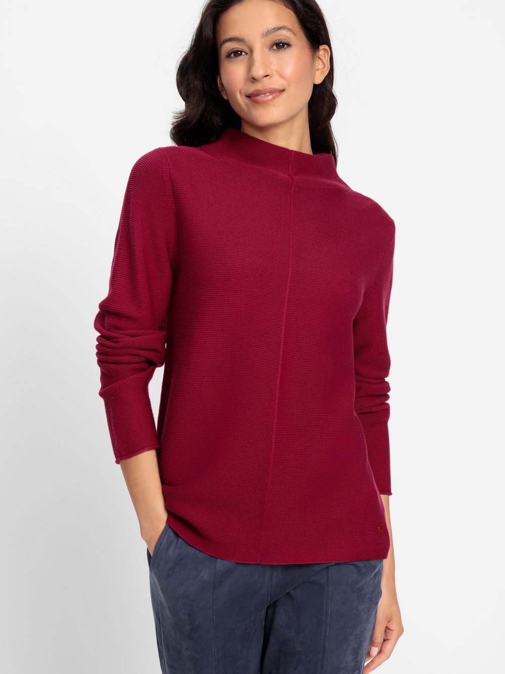 Olsen Pullover Damen Baumwolle rot, 40