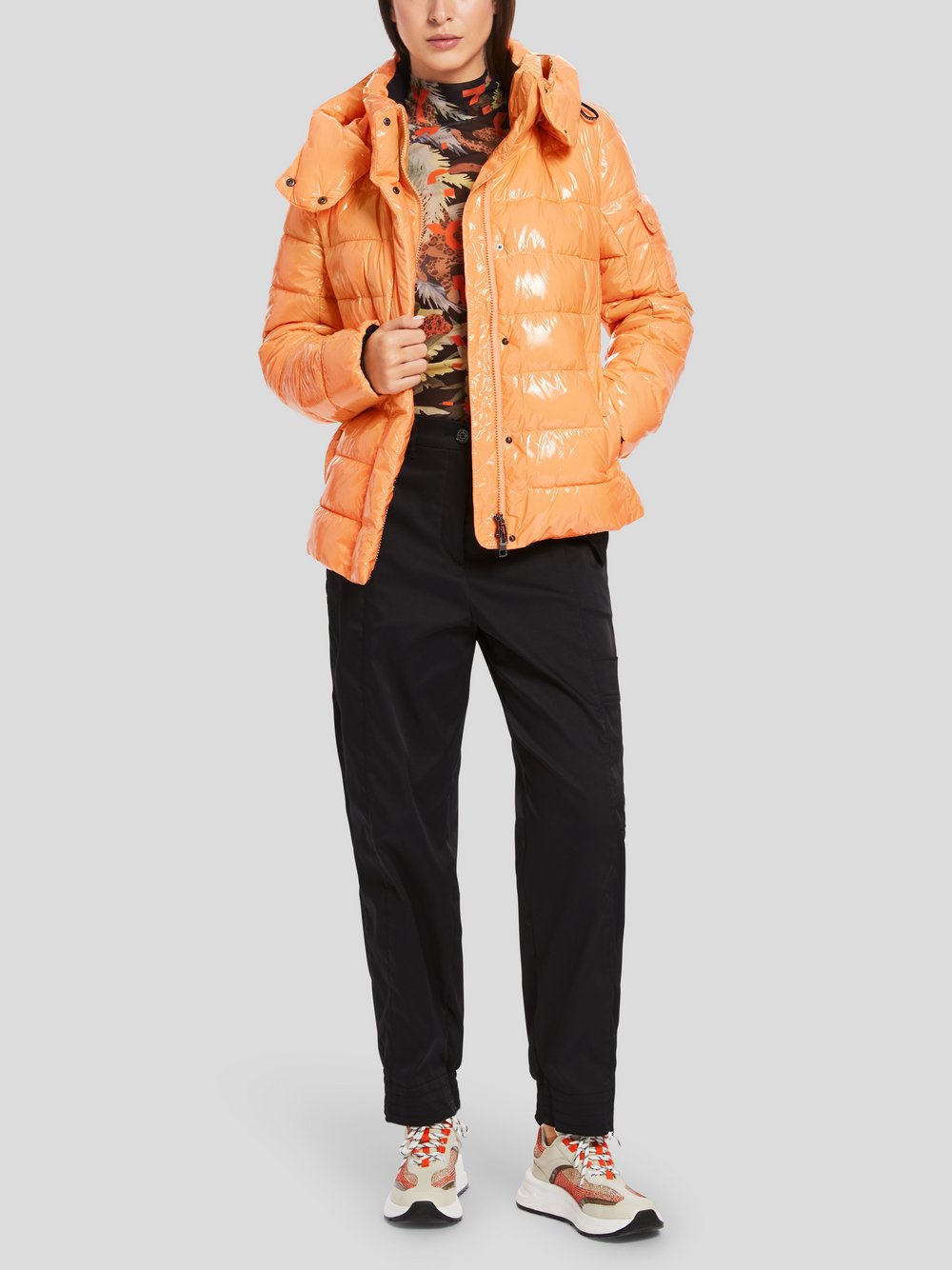 Marc Cain Outdoor-Jacke Damen Polyamid orange, 38