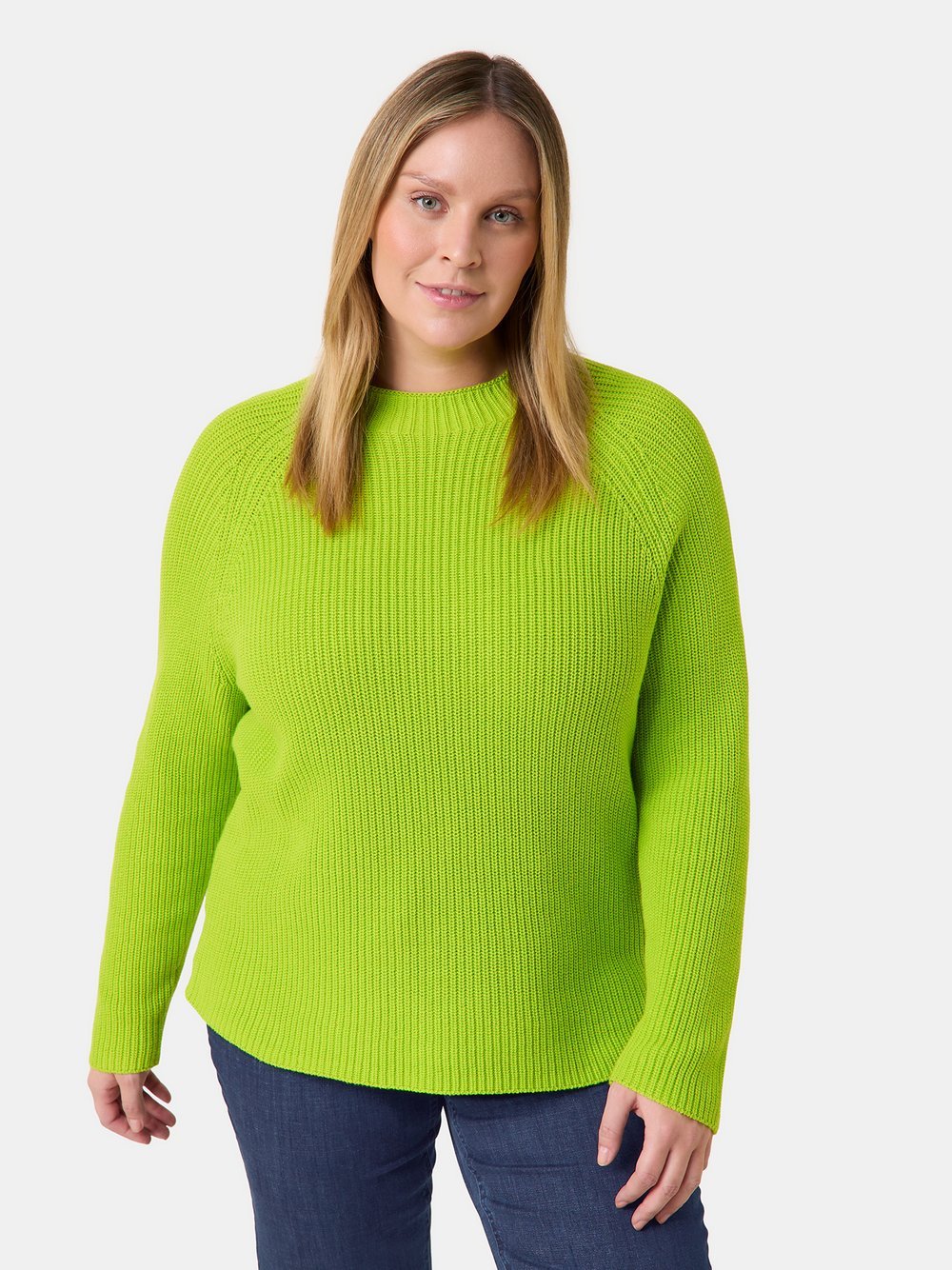 Samoon Pullover Damen Baumwolle grün, 54