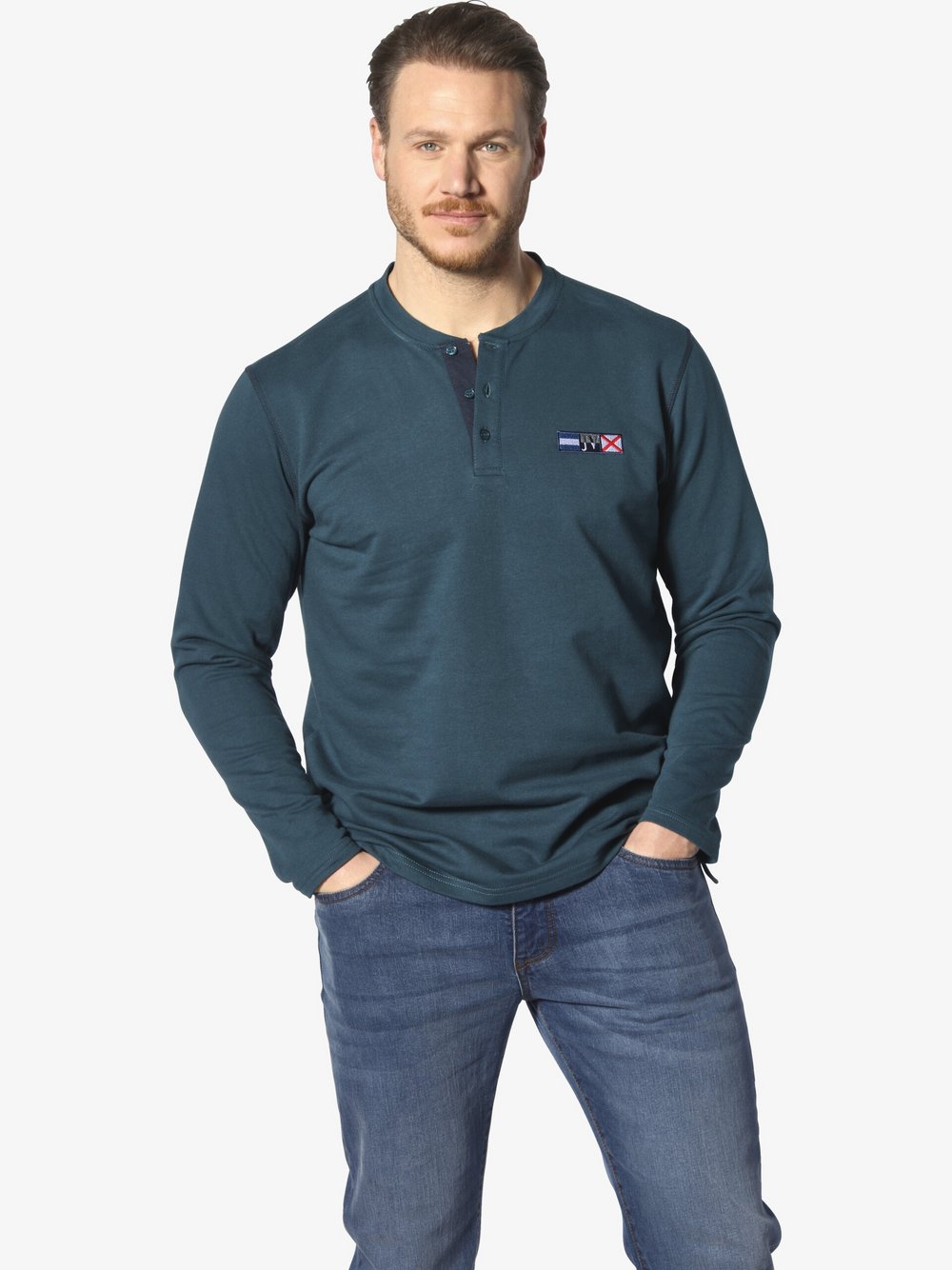 Jan Vanderstorm Sweatshirt Herren Baumwolle mehrfarbig, XXXXL