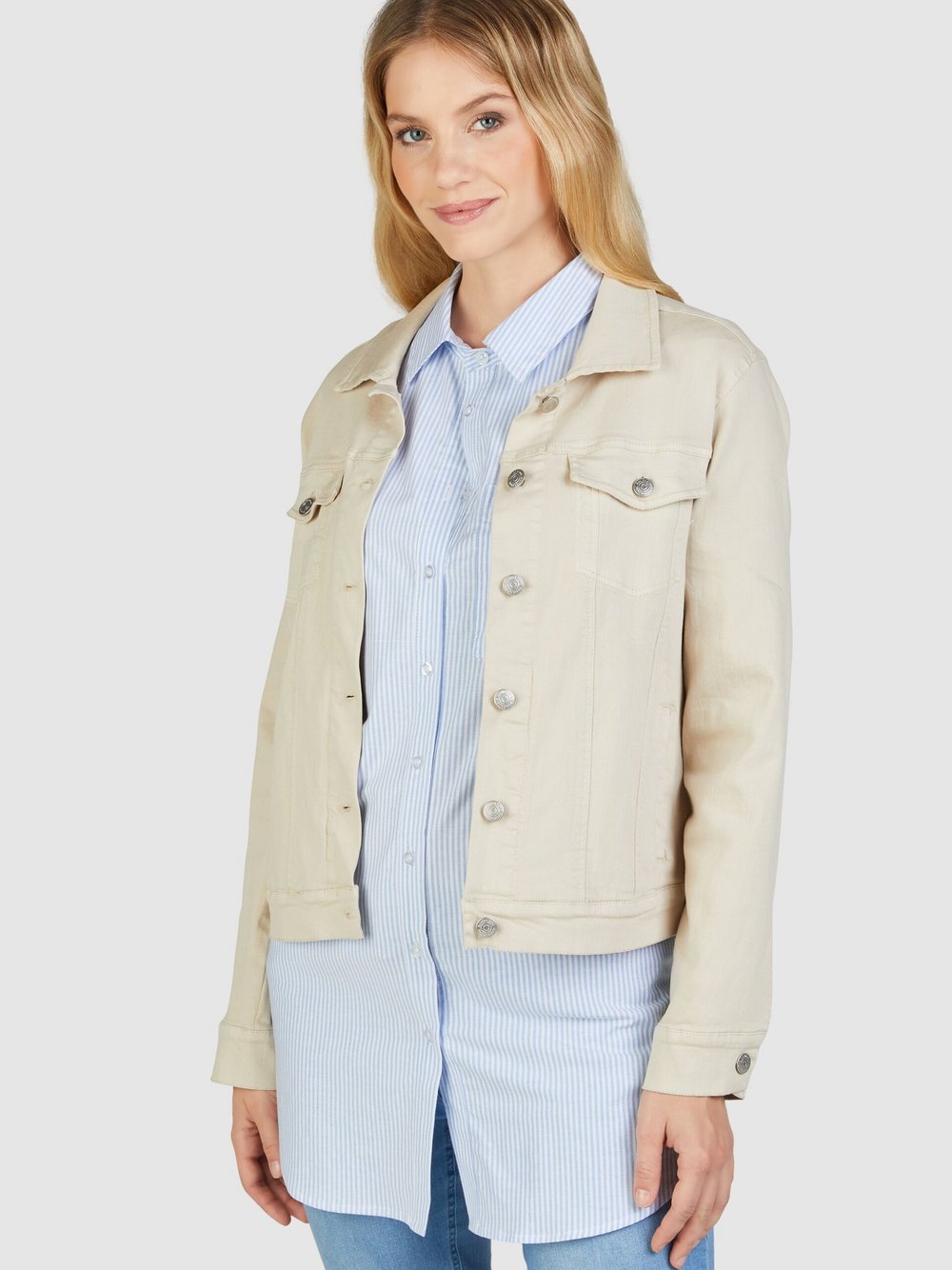 Navigazione Jacke Damen Baumwolle beige, 50