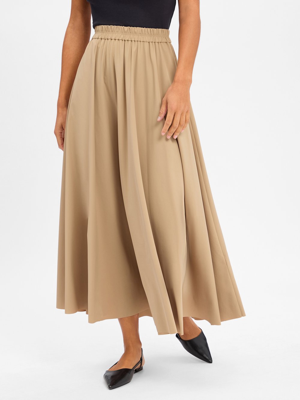 Drykorn Faltenrock Damen Polyamid braun, L