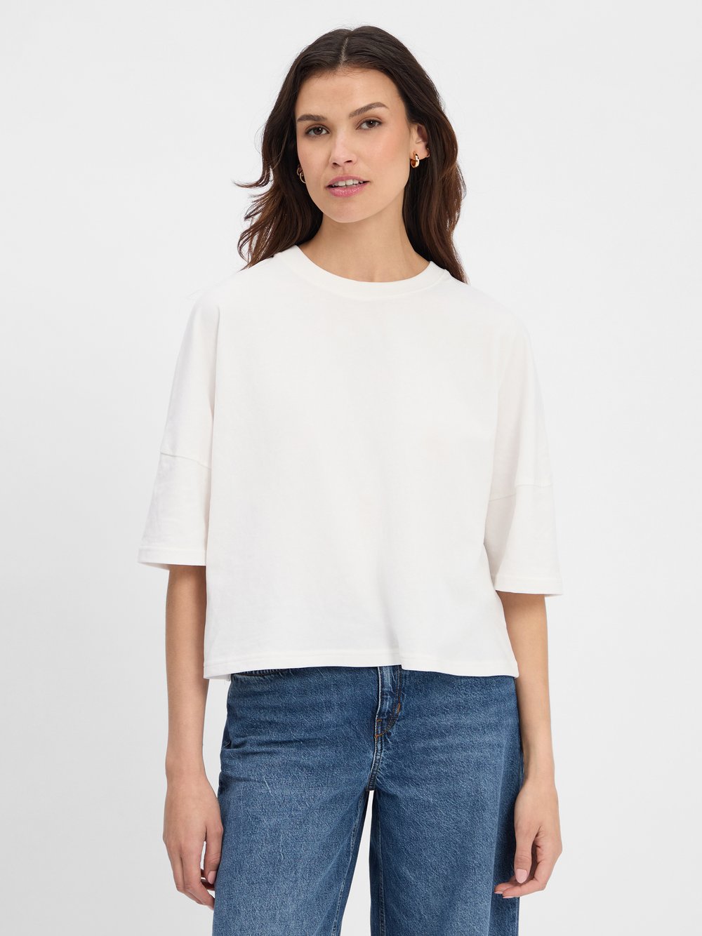 Drykorn T-Shirt Damen Baumwolle weiß, M