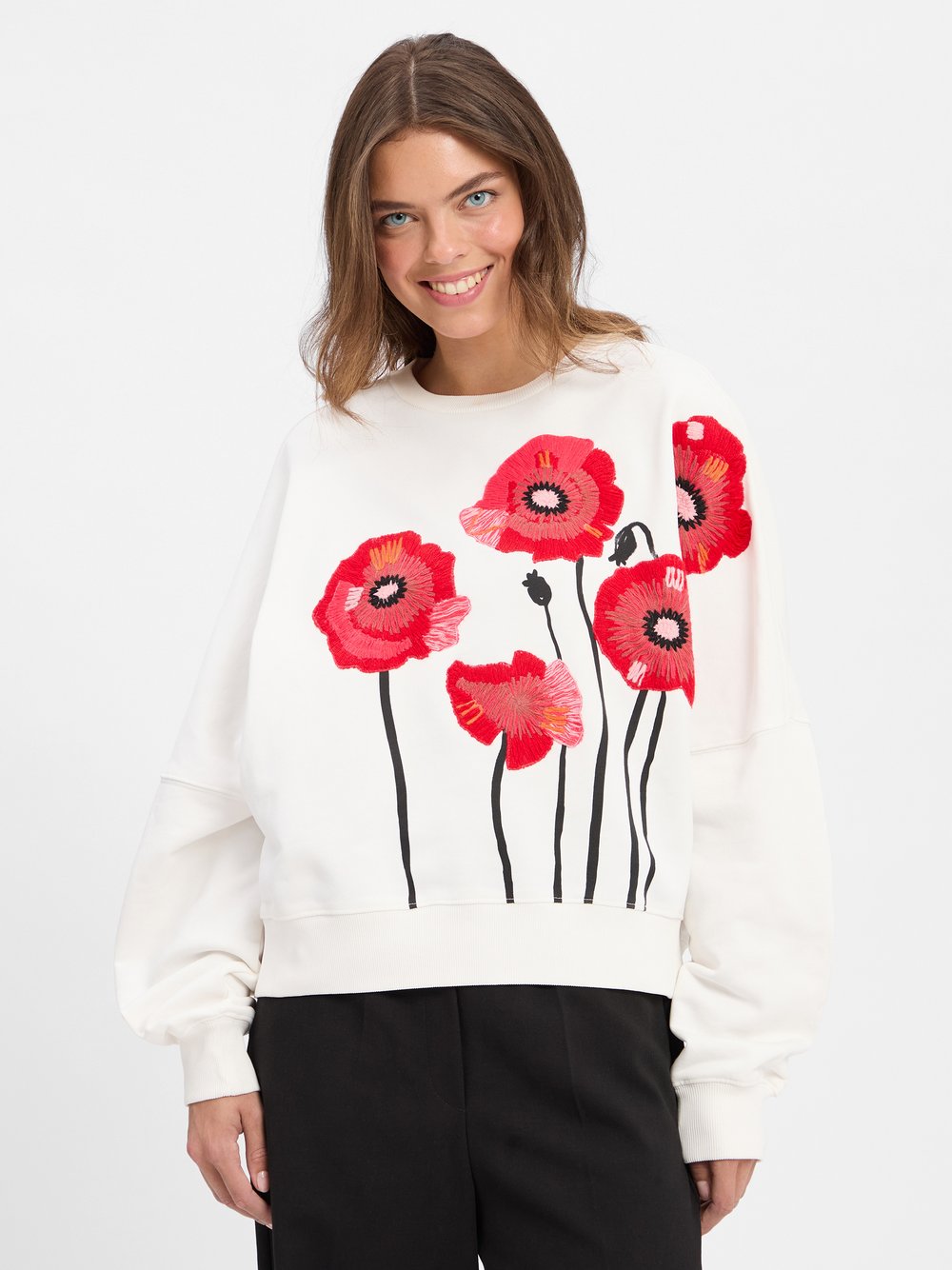 Drykorn Sweatshirt  Damen Baumwolle mehrfarbig gemustert, XS