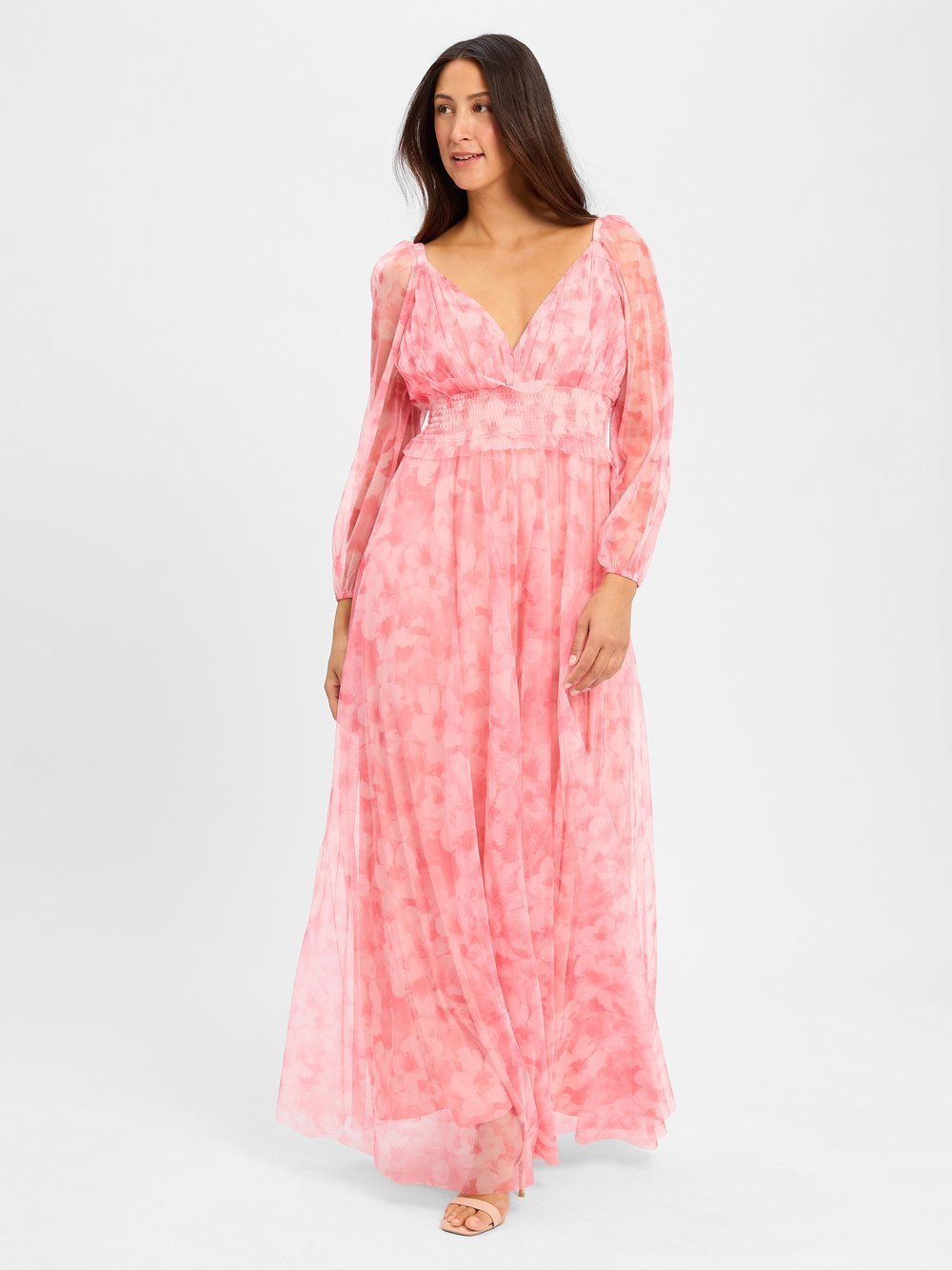 Marie Lund Abendkleid Damen pink gemustert, 46