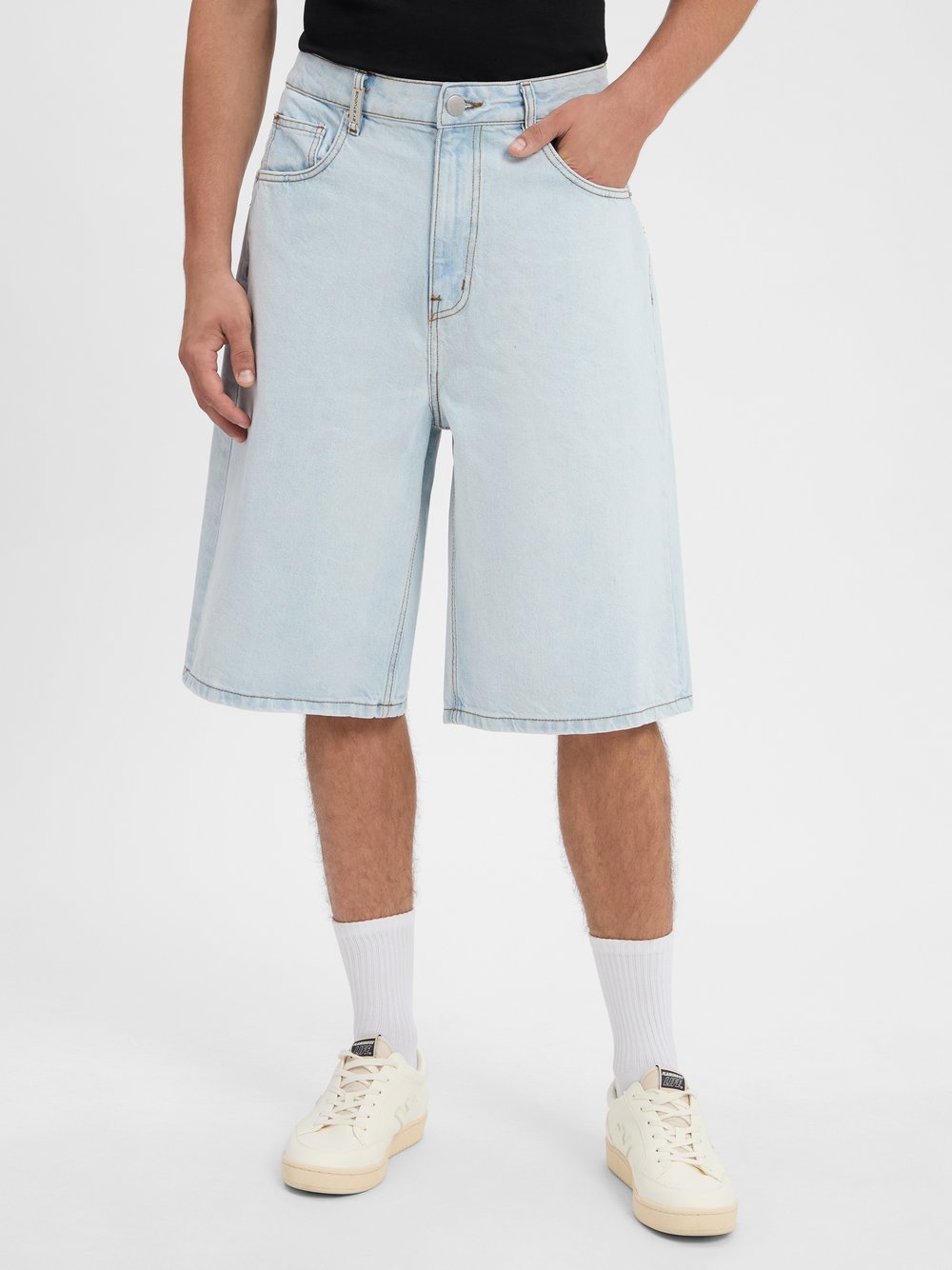 2Y Studios Jeans-Bermuda Herren Baumwolle blau, 29