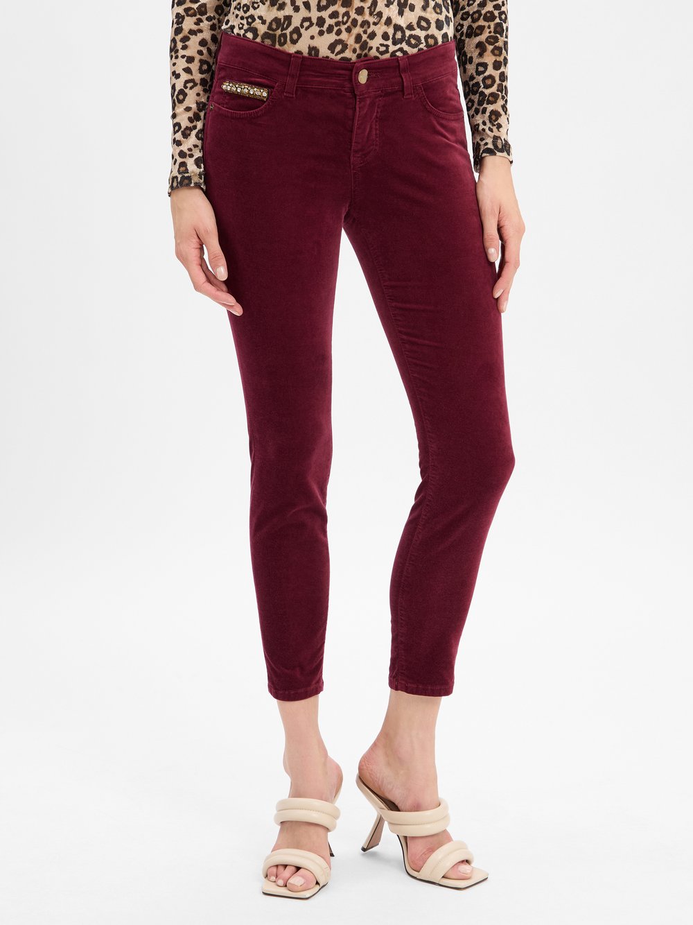Marc Cain Samthose Damen Baumwolle rot, 42