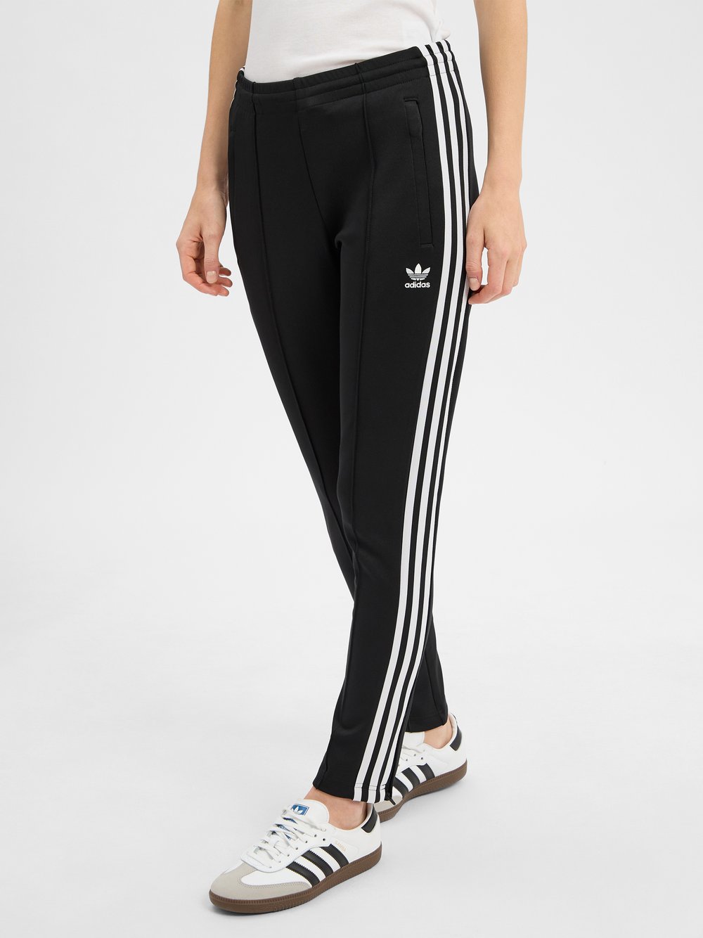 Thumbnail - adidas Originals Stoffhose Damen Baumwolle schwarz, XS