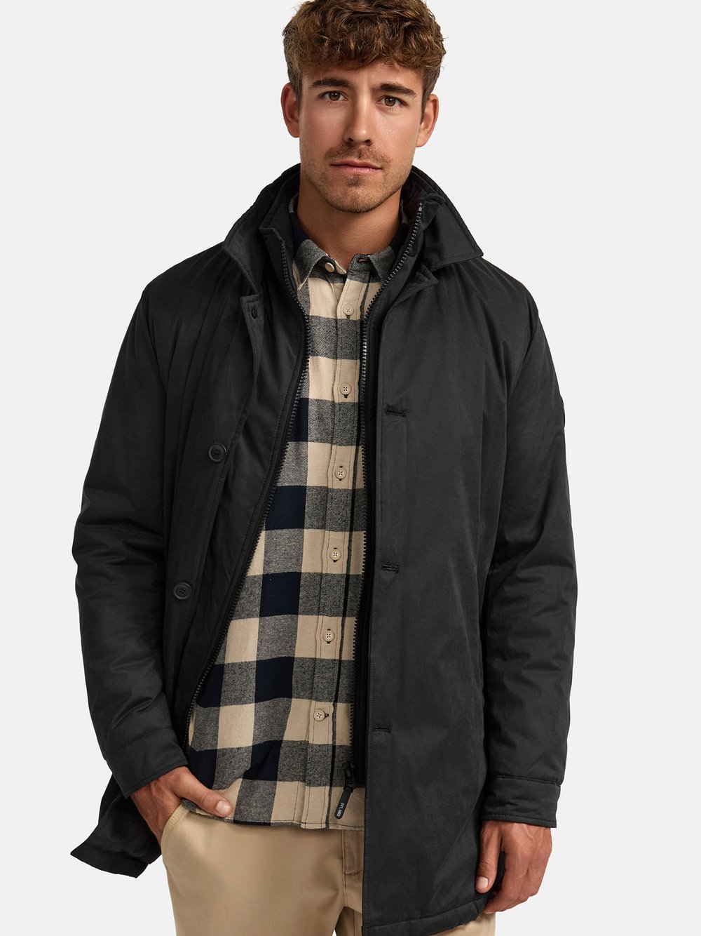 Indicode Jacke Herren Canvas schwarz, XXL