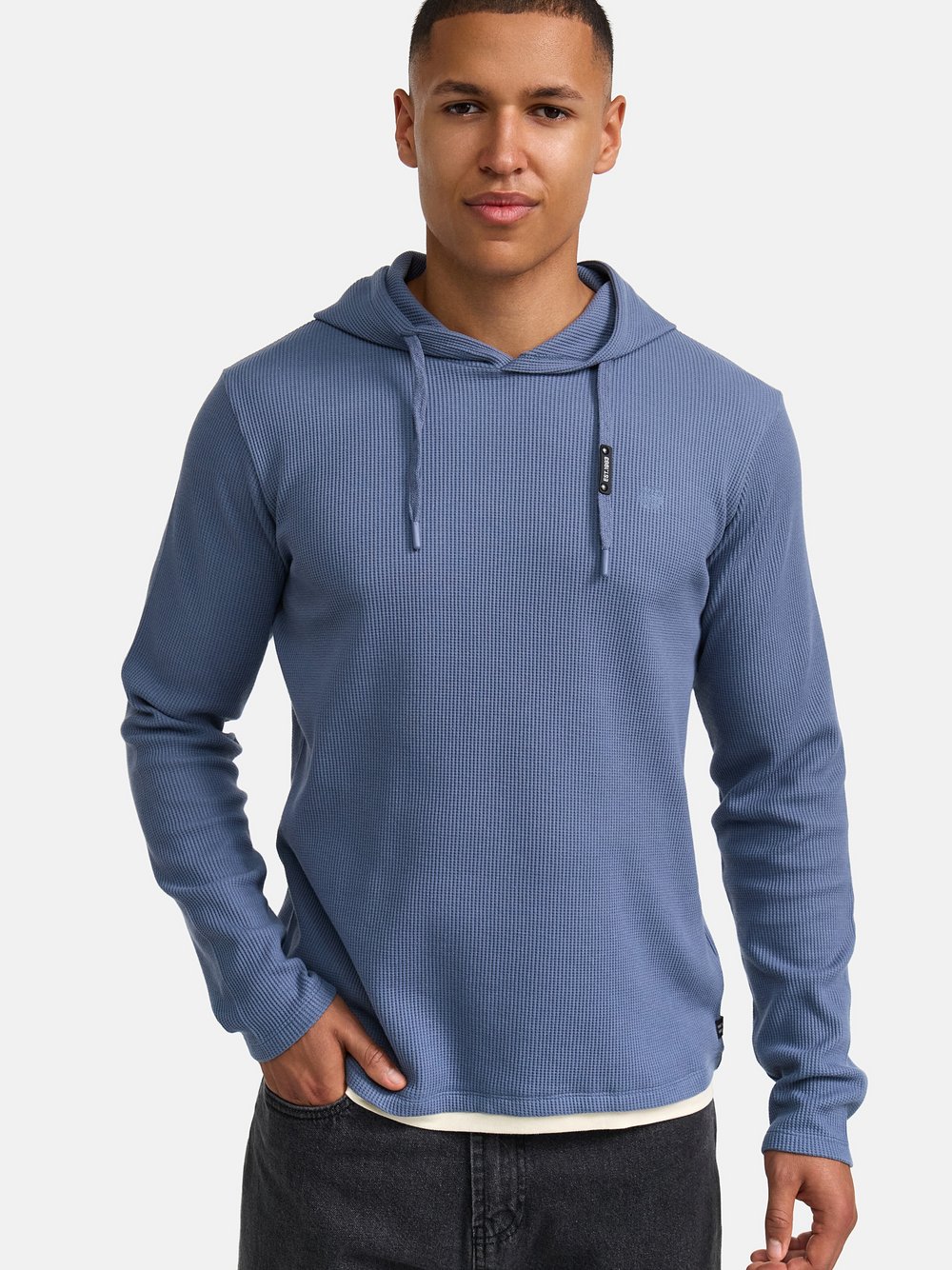 Indicode Kapuzenpullover Herren Baumwolle blau, XXL