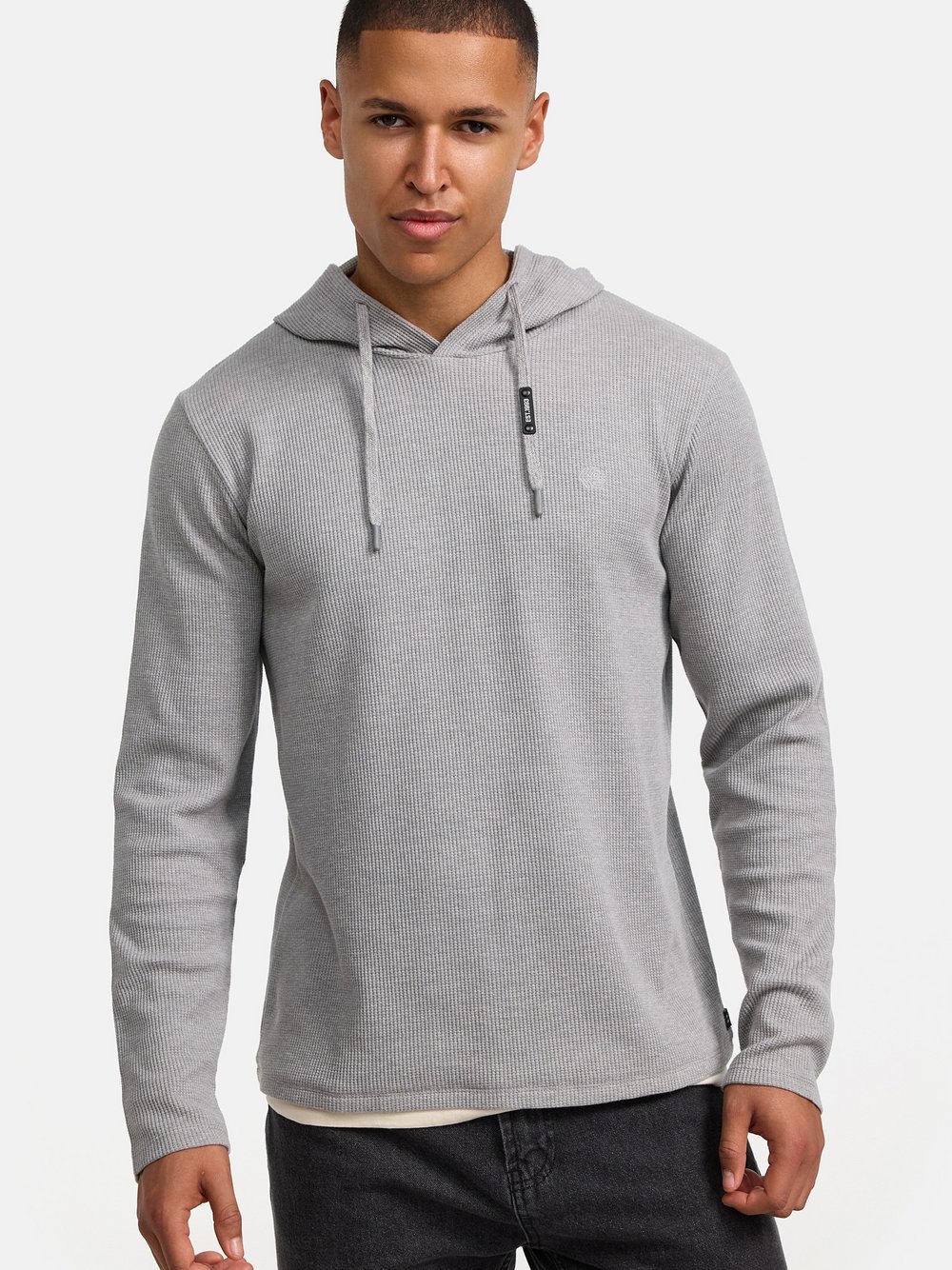 Indicode Kapuzenpullover Herren Baumwolle grau, M