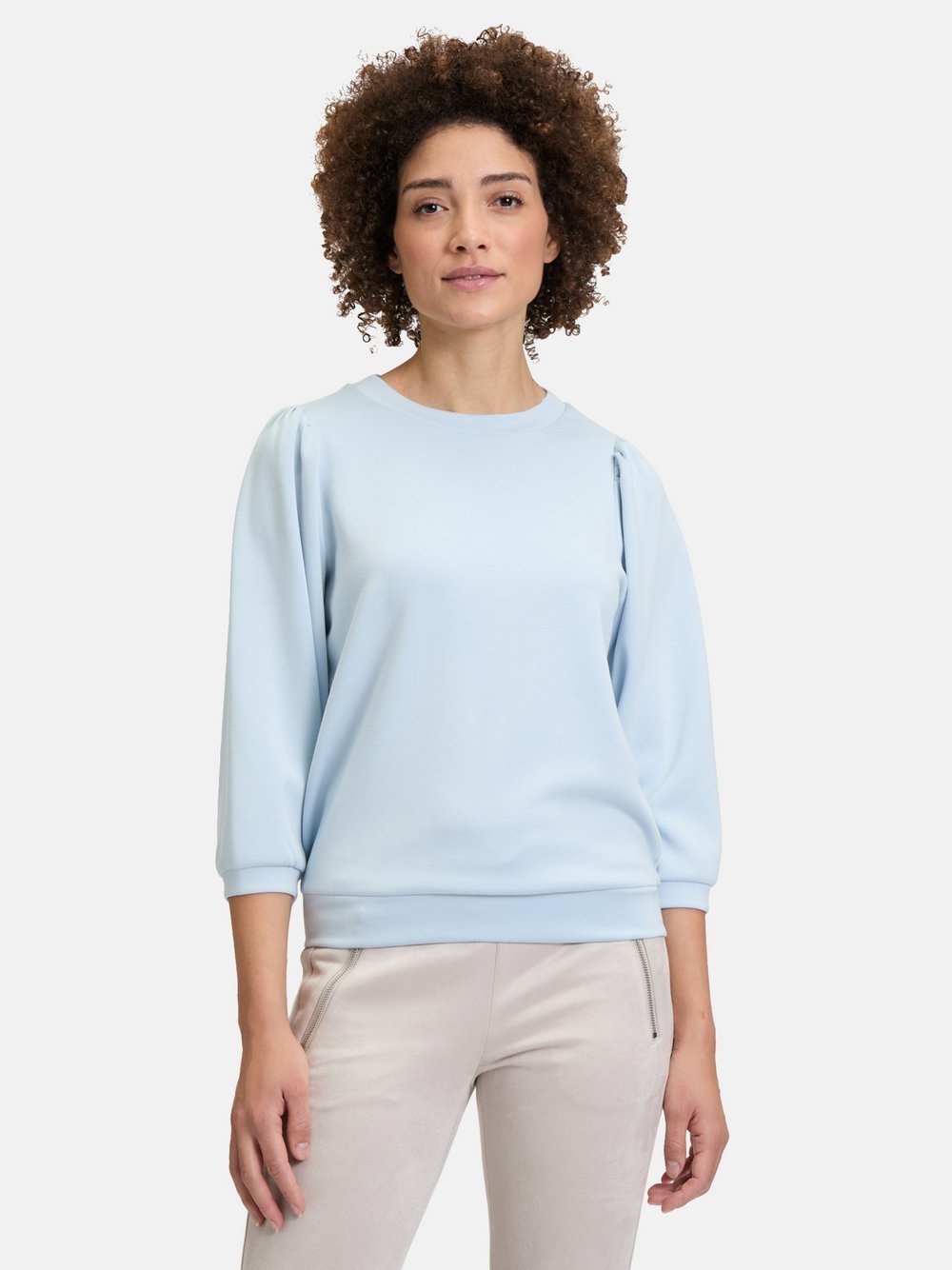 Cartoon Sweatshirt Damen blau, 34