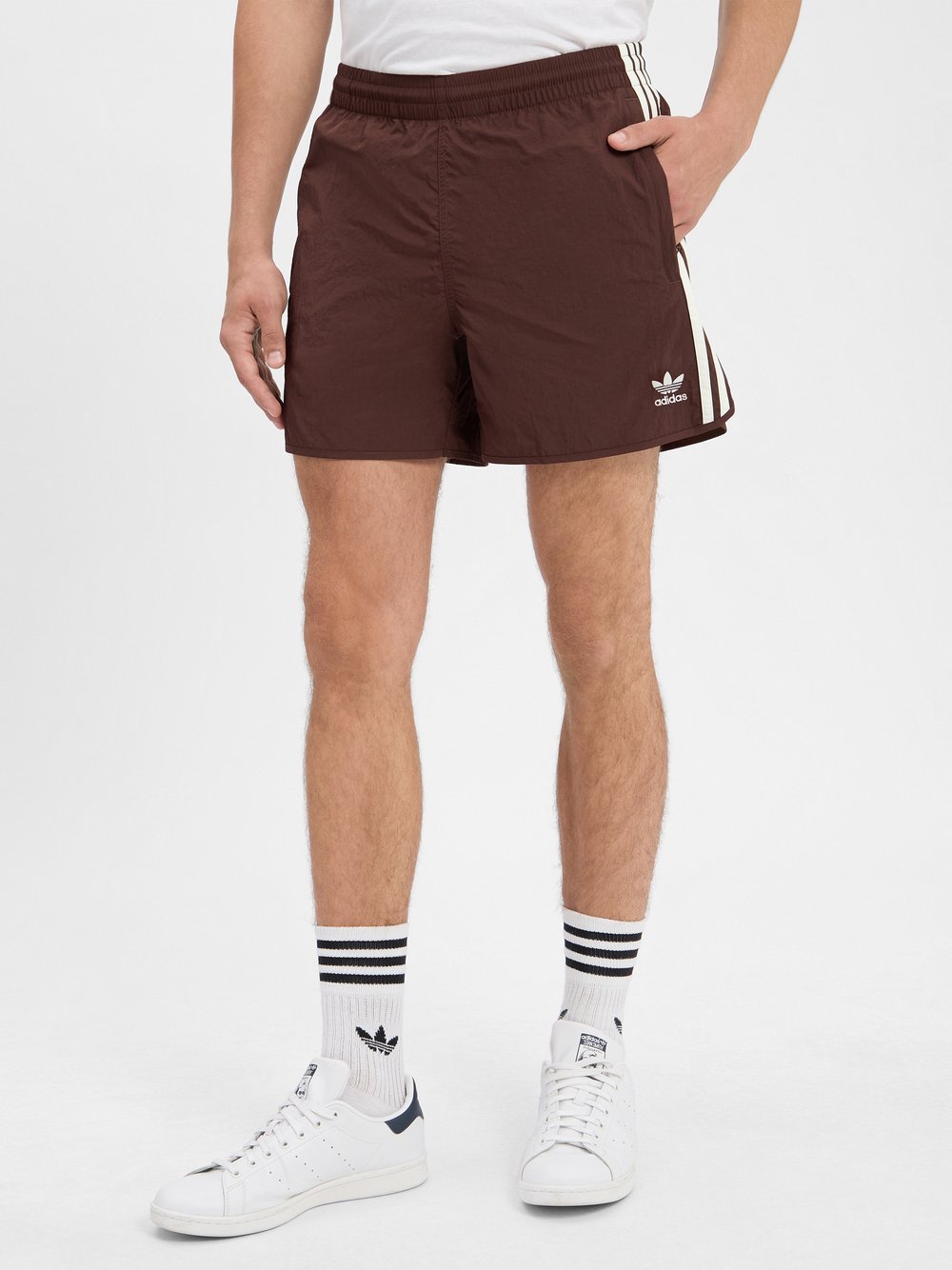 adidas Originals Shorts Herren Polyamid braun, S