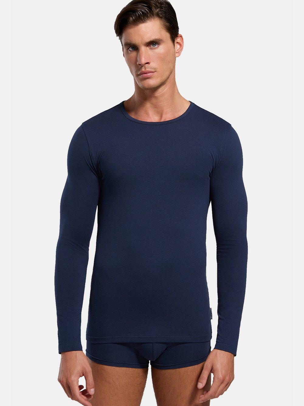 Bikkembergs Longsleeve Herren Baumwolle blau, XXL