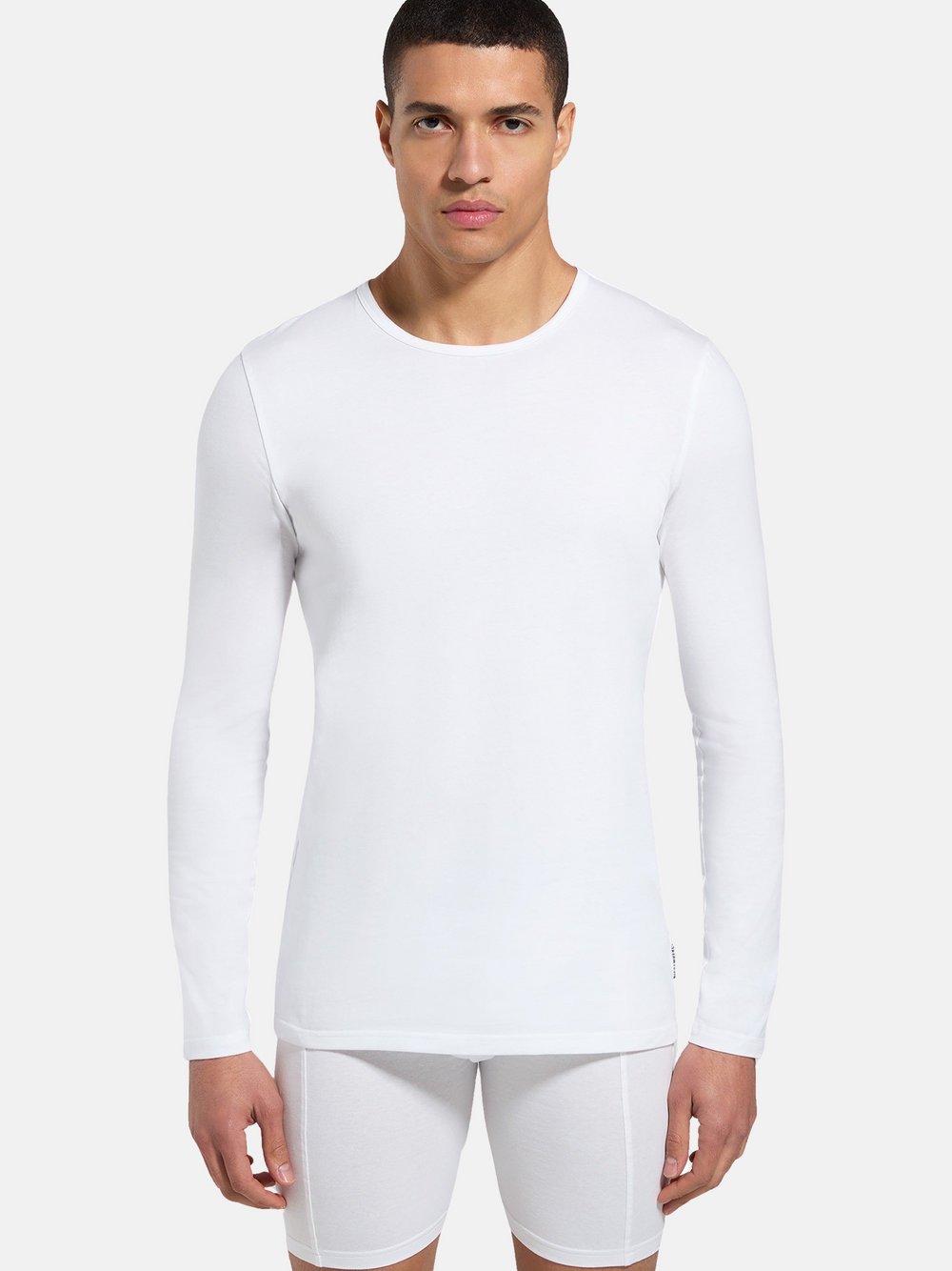 Bikkembergs Longsleeve Herren Baumwolle weiß, L