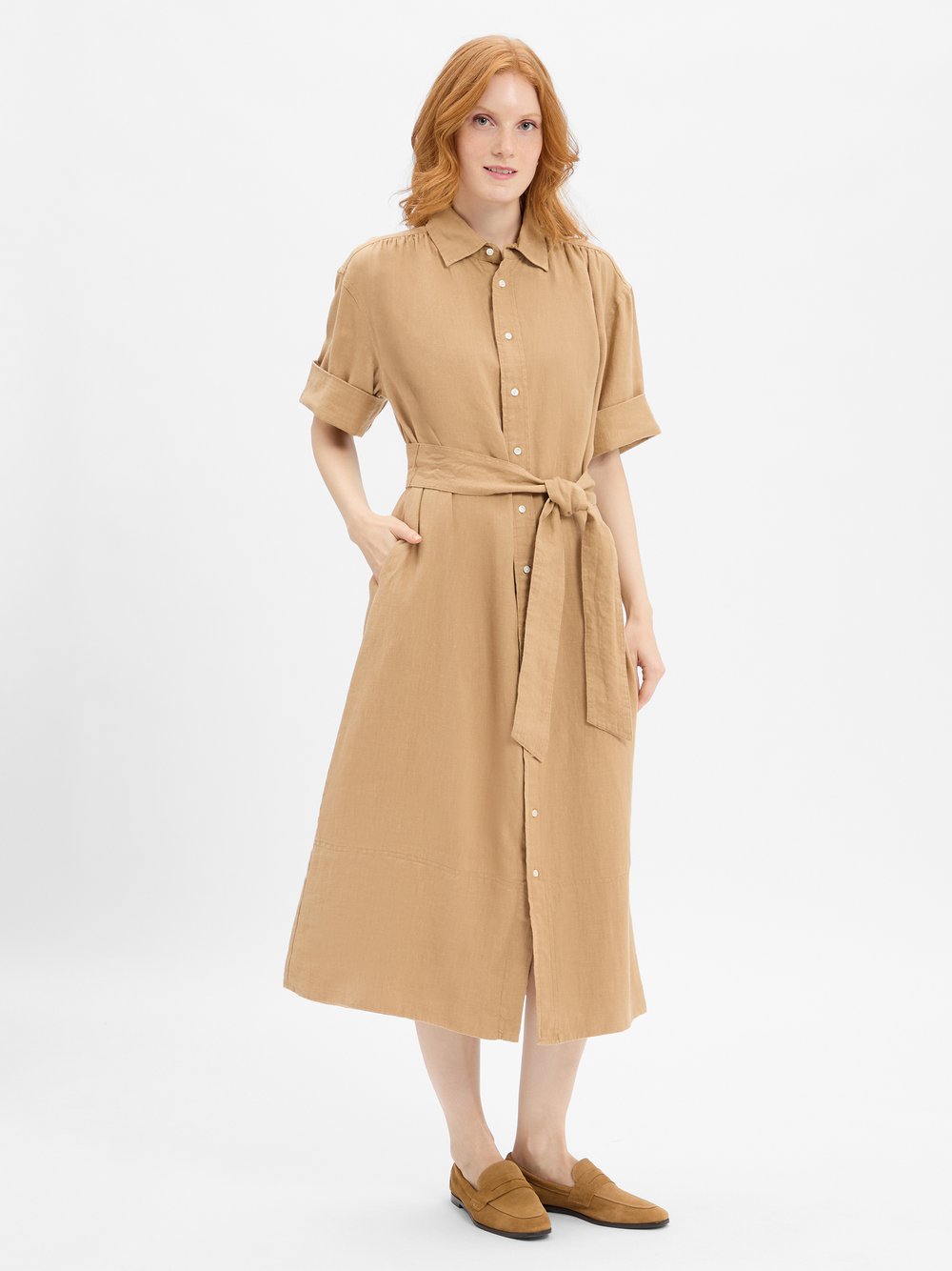 Polo Ralph Lauren Leinenkleid Damen mehrfarbig, 36