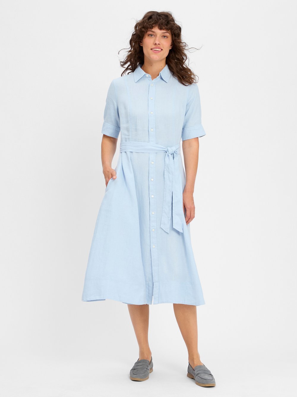 Polo Ralph Lauren Leinenkleid Damen blau, 40