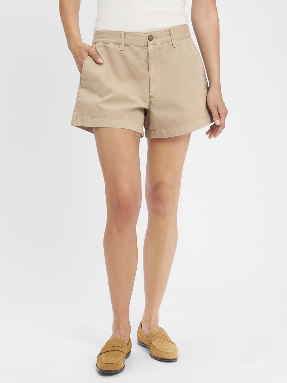 Polo Ralph Lauren Shorts Damen Baumwolle beige, 40