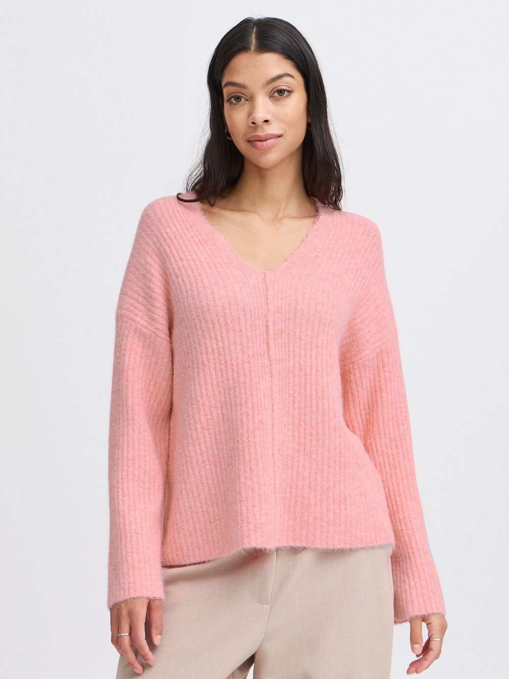 B.Young Strickpullover Damen rosa, S