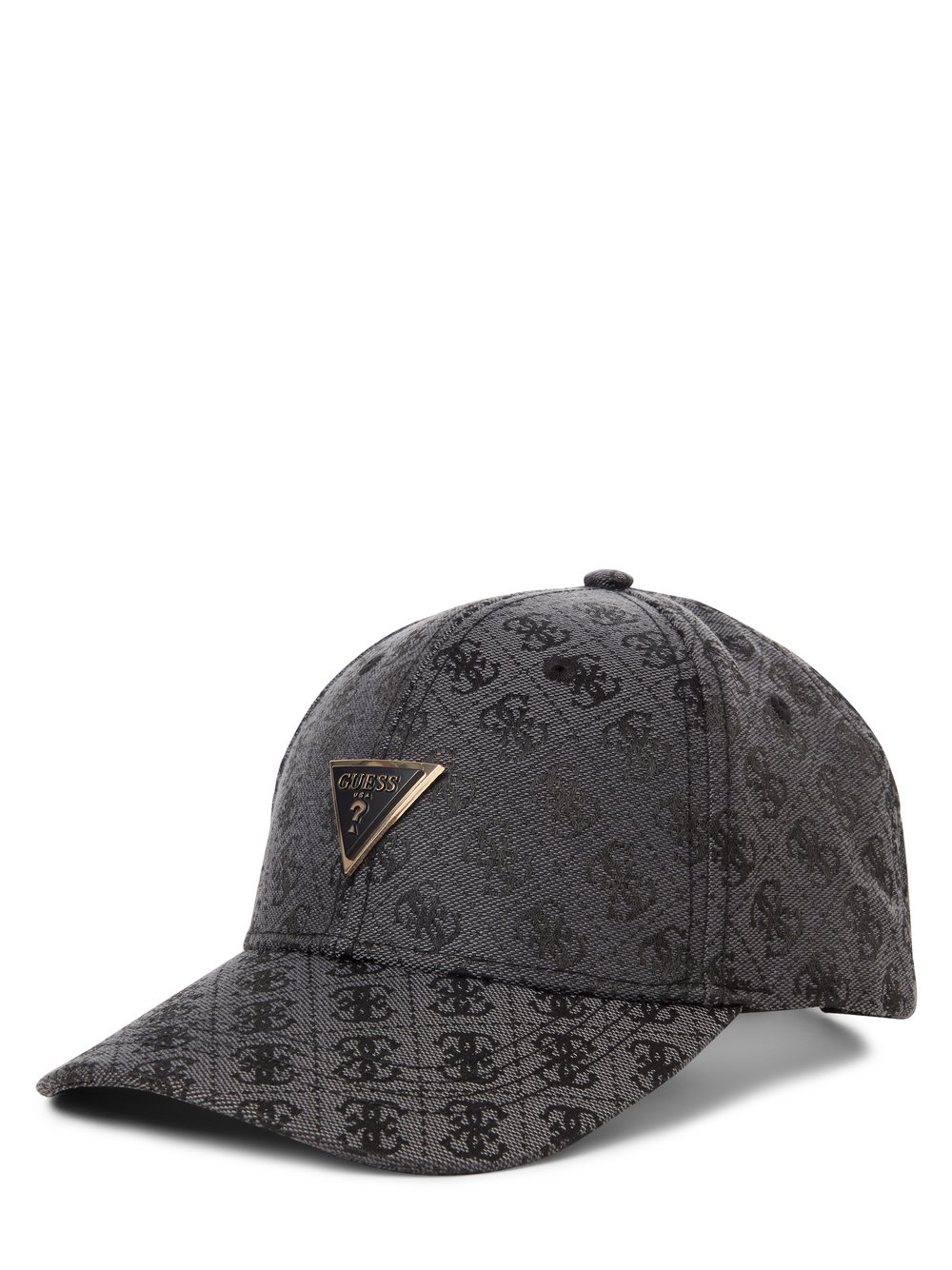 GUESS Logo-Cap Damen Baumwolle grau gemustert, ONE SIZE