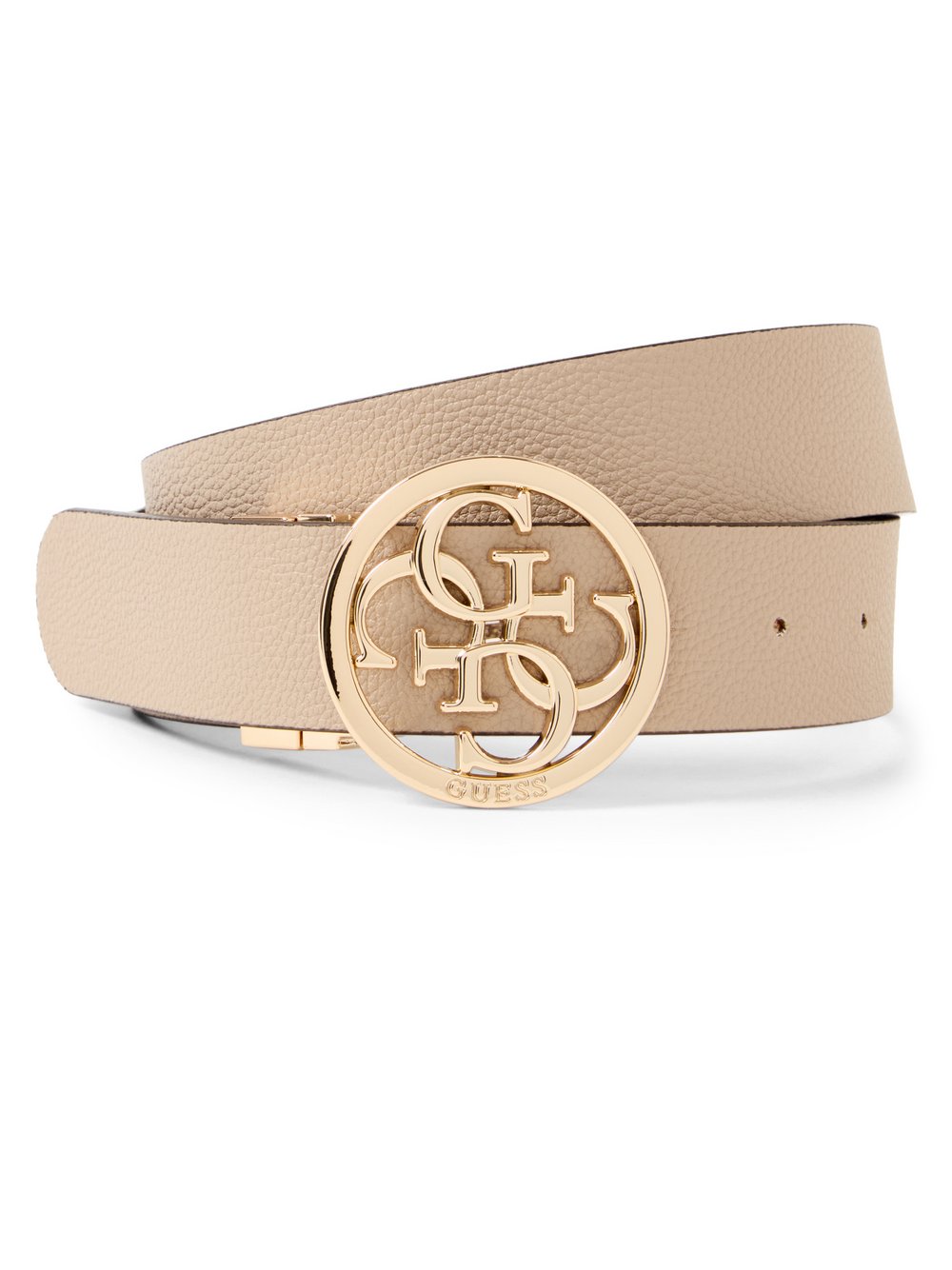 GUESS Wendegürtel Damen Kunstleder beige gemustert, S