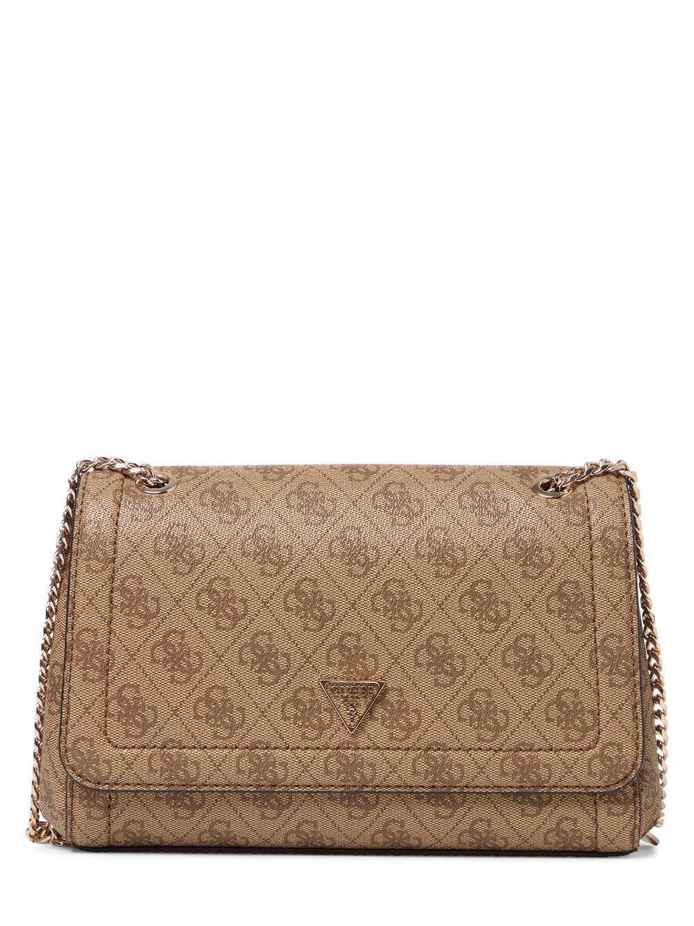 GUESS Umhängetasche Damen Kunstleder beige gemustert, ONE SIZE