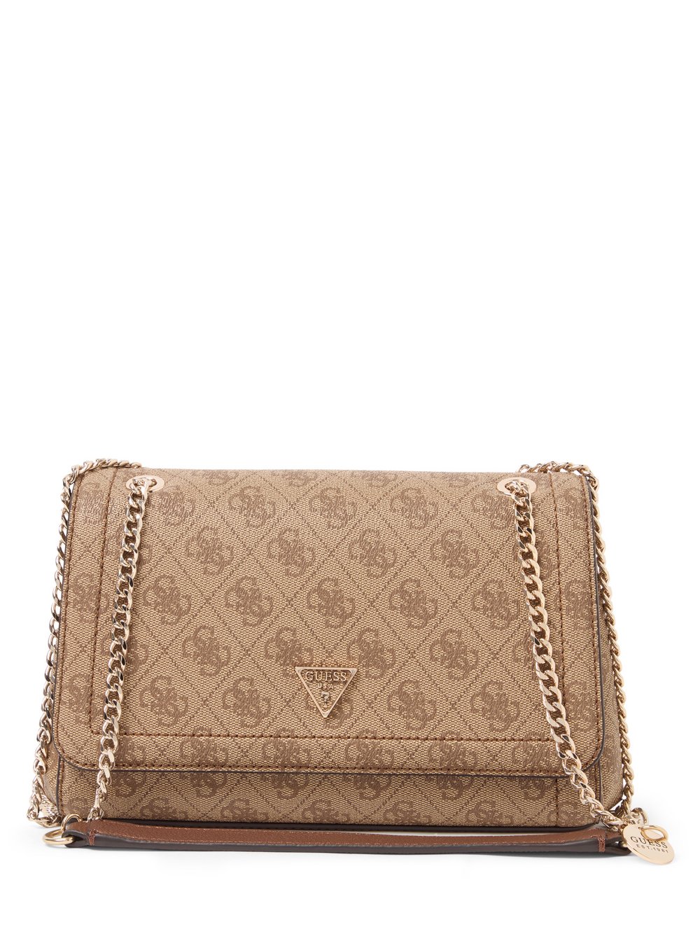 GUESS torba na ramię - Noelle Kobiety Sztuczna skóra brązowy