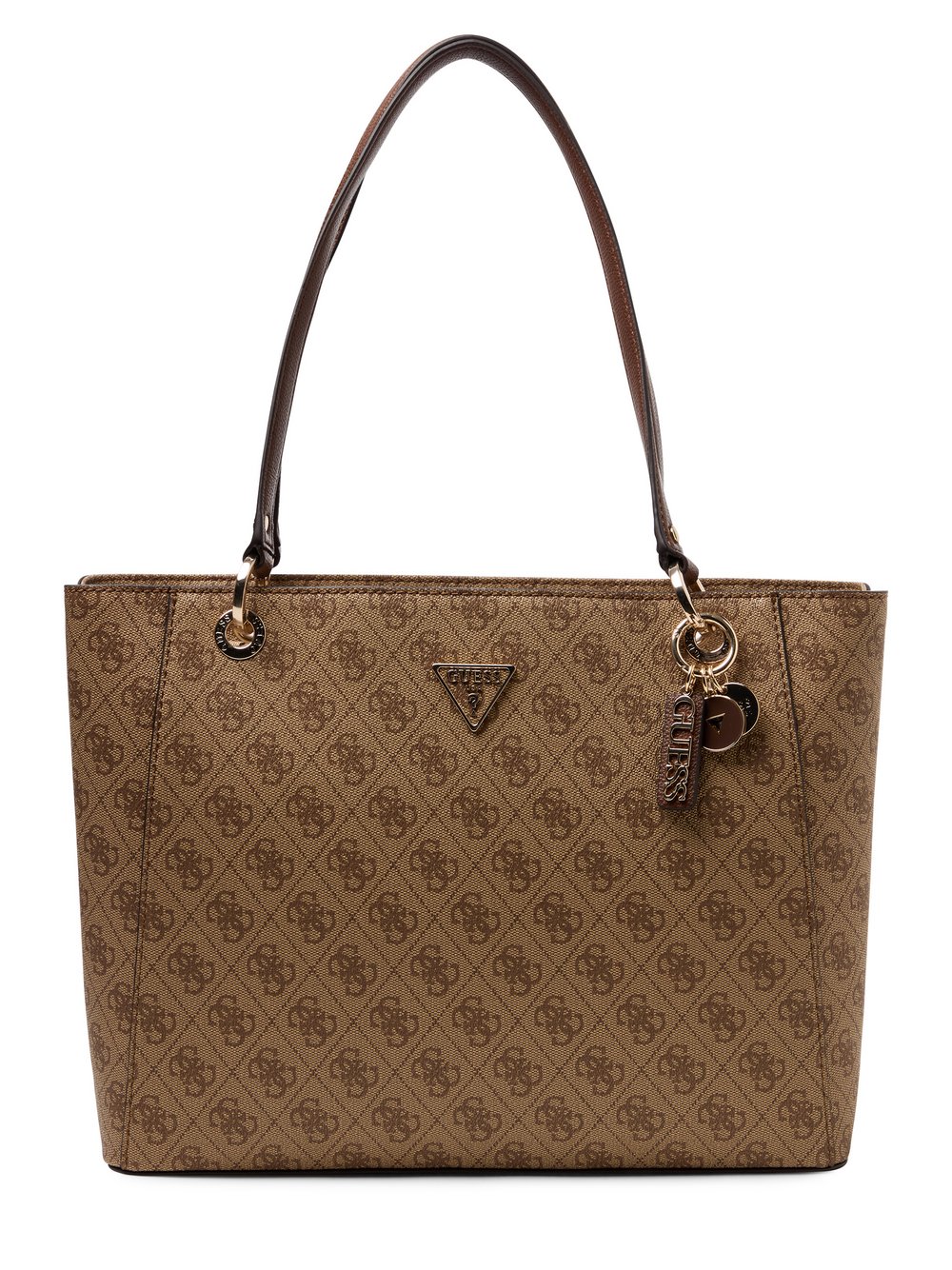 GUESS Shopper Damen Kunstleder beige gemustert, ONE SIZE