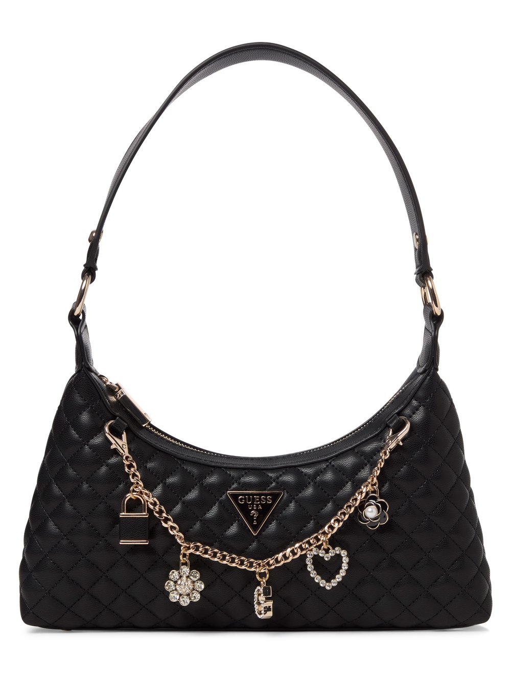 GUESS Handtasche Damen Kunstleder schwarz, ONE SIZE