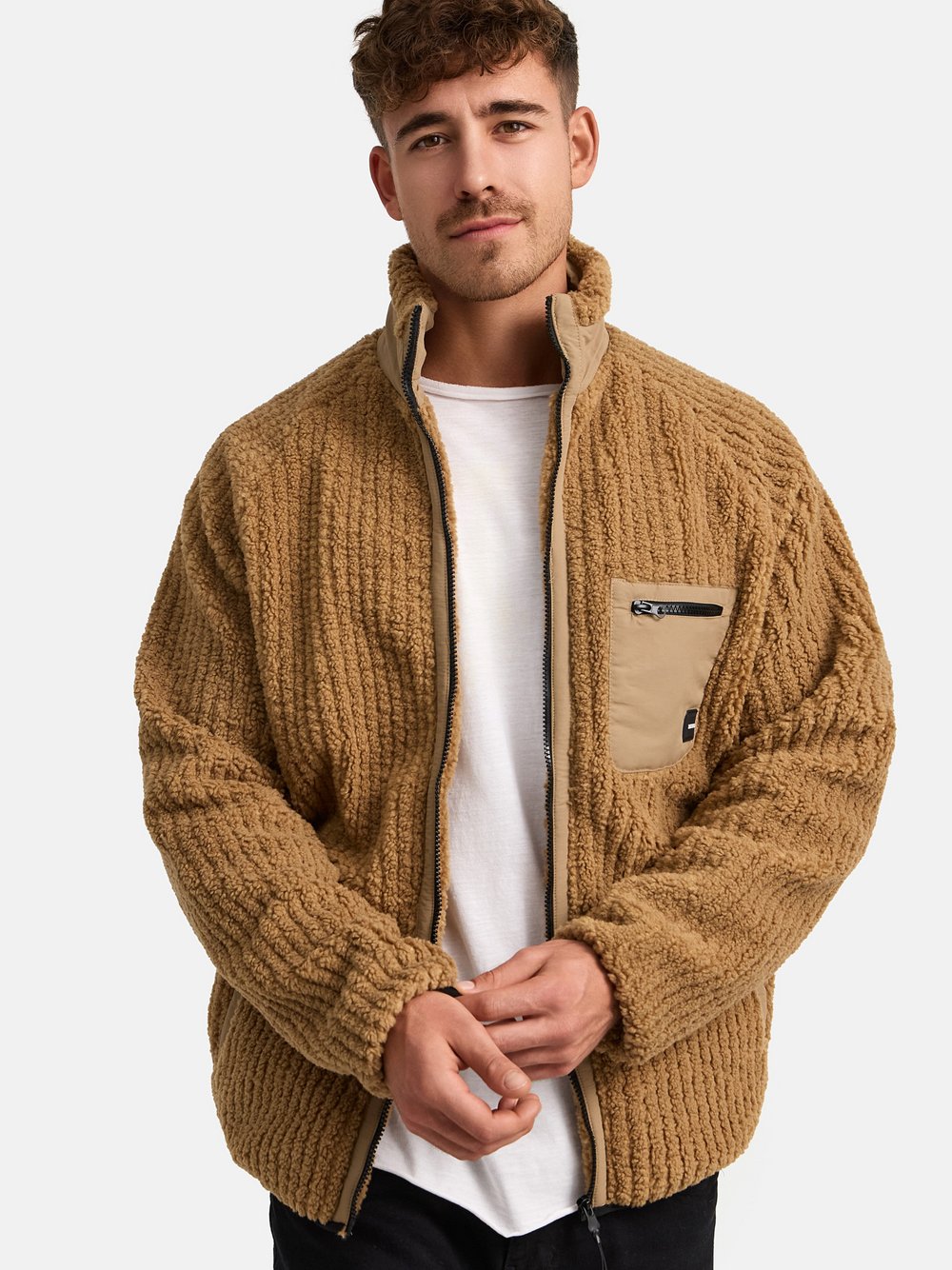 Indicode Übergangsjacke Herren beige, XL