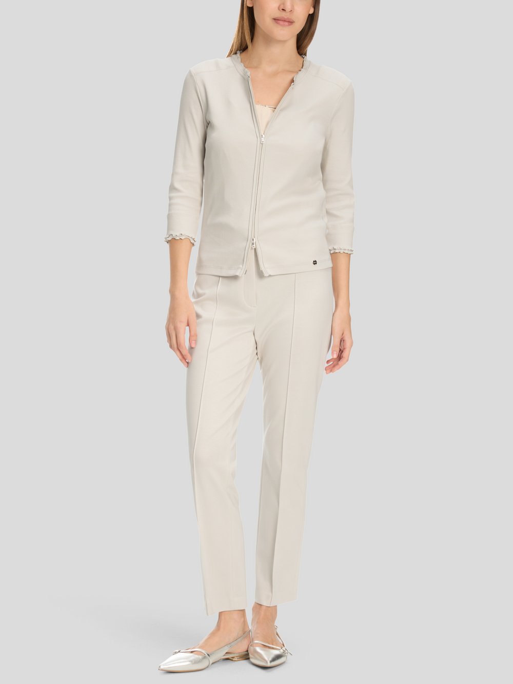 Thumbnail - Marc Cain Jacke Damen Baumwolle beige, 34