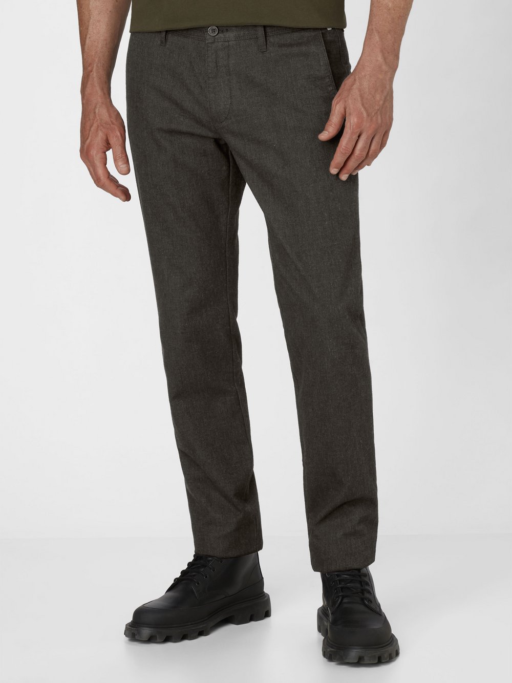 Redpoint Chino Herren Baumwolle grau bedruckt, 38-30